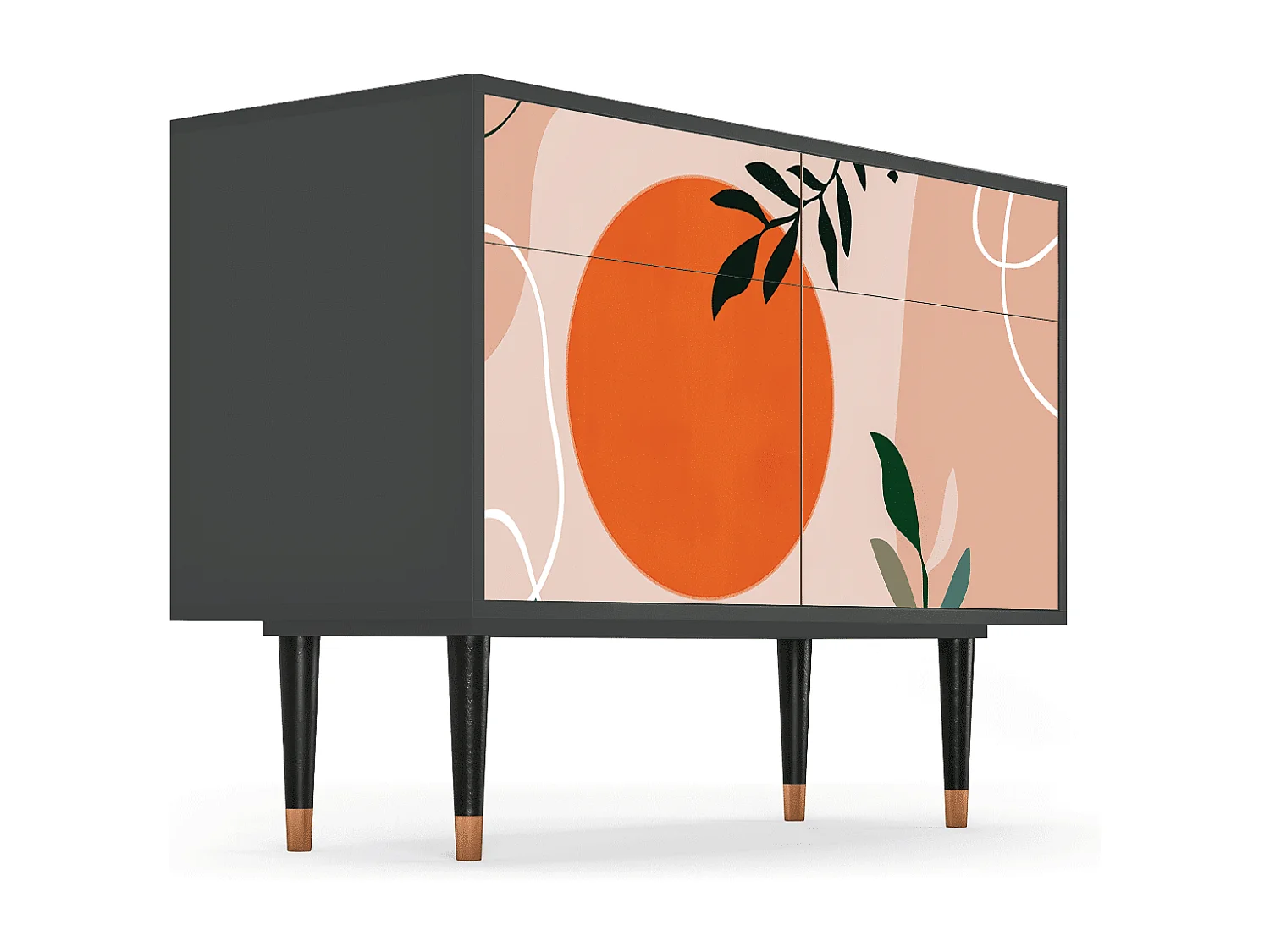 Buffet - 115x85x48 cm - BS4 - Artwork, Anthracite