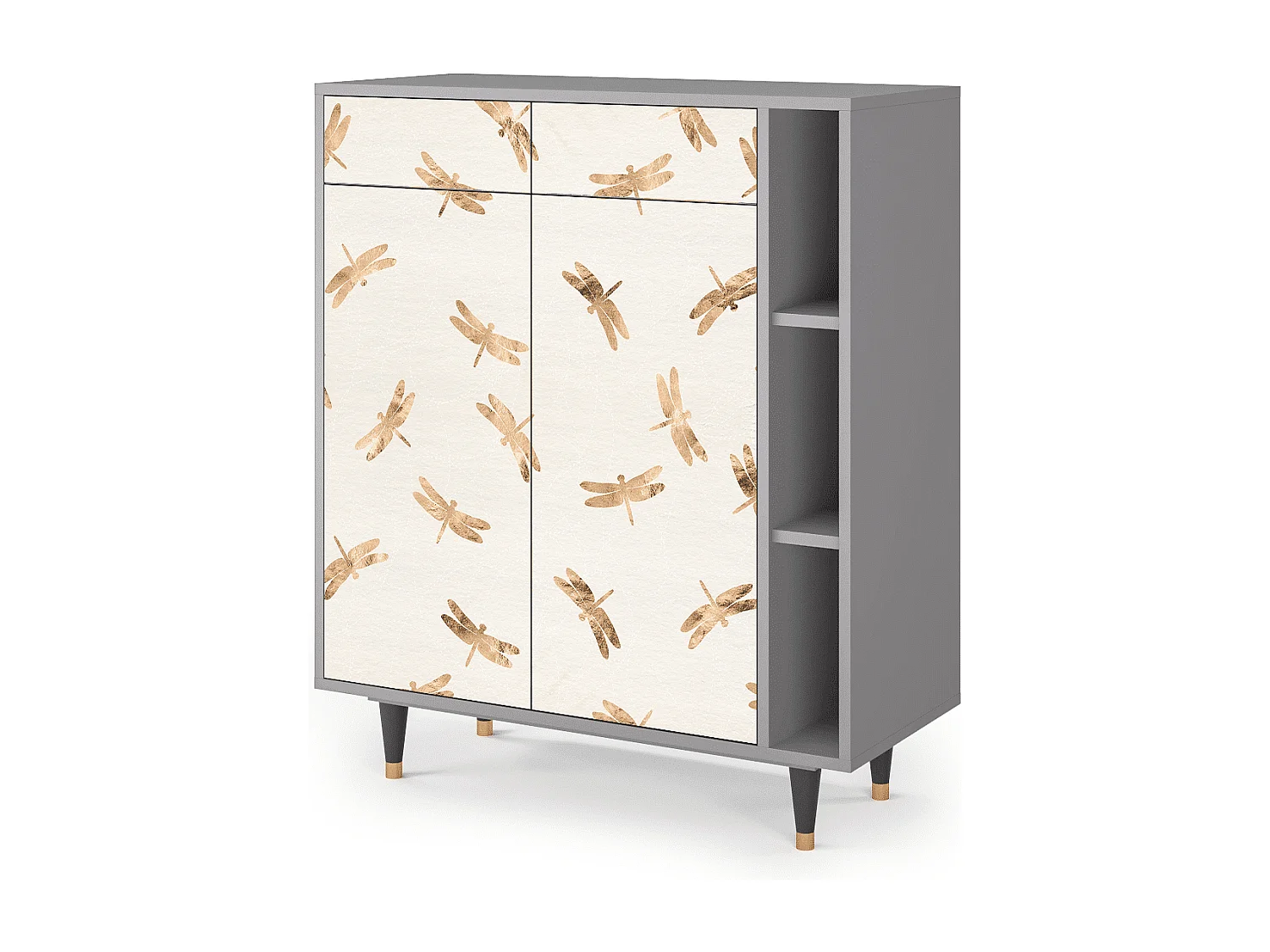 Buffet - 96х110х41 cm - BS6 - Nude Dragonflies, Gris
