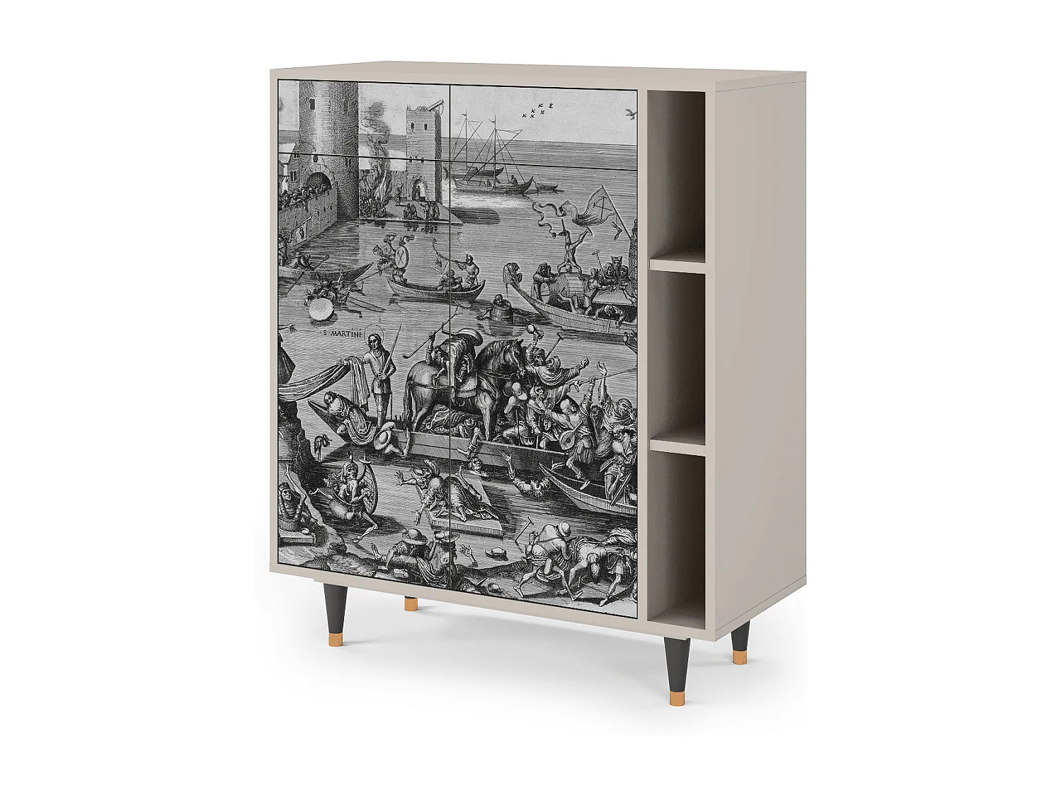 Credenza - 96х110х41 cm - BS6 - Saint Martin, Sabbia