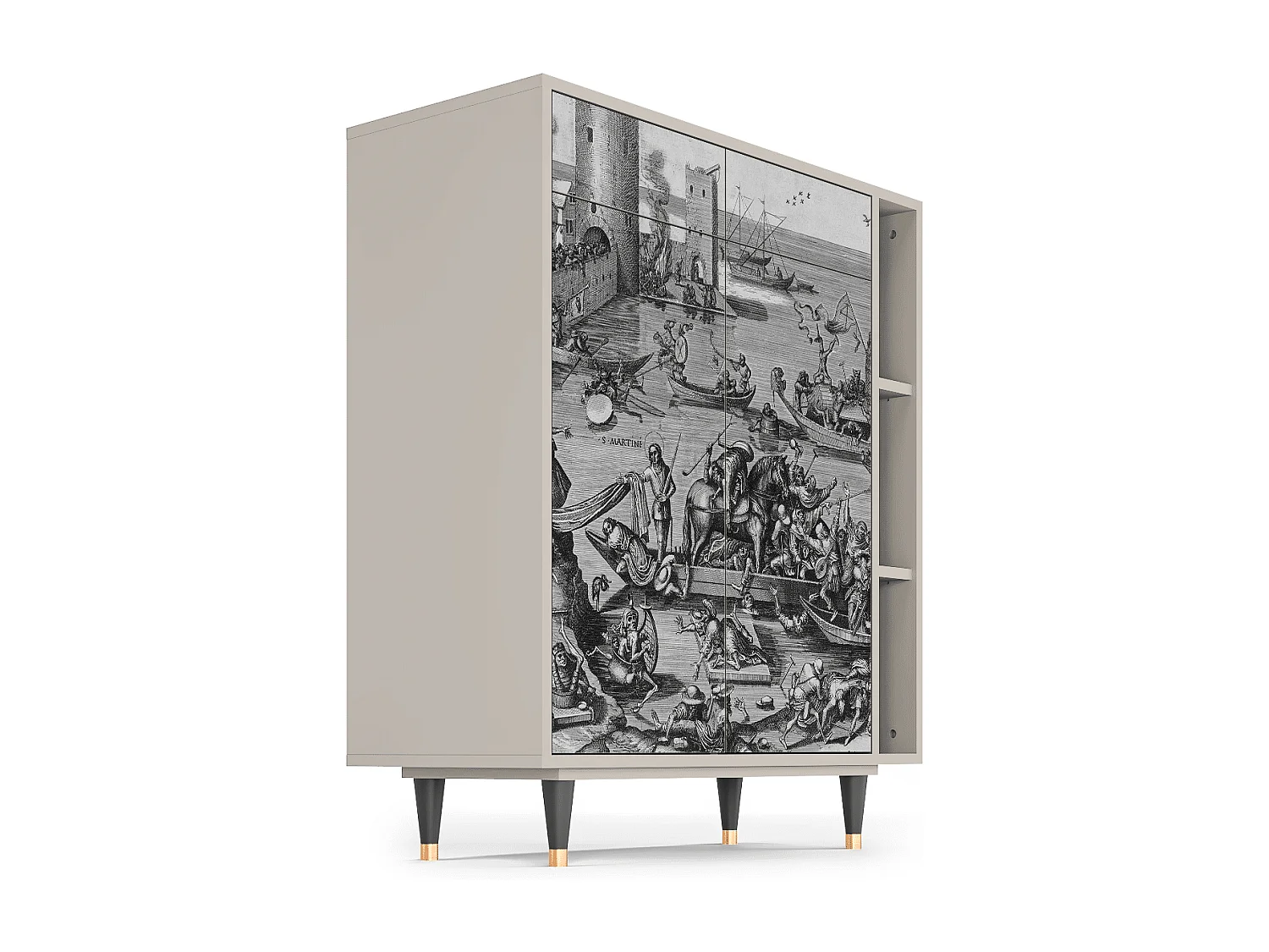 Credenza - 96х110х41 cm - BS6 - Saint Martin, Sabbia