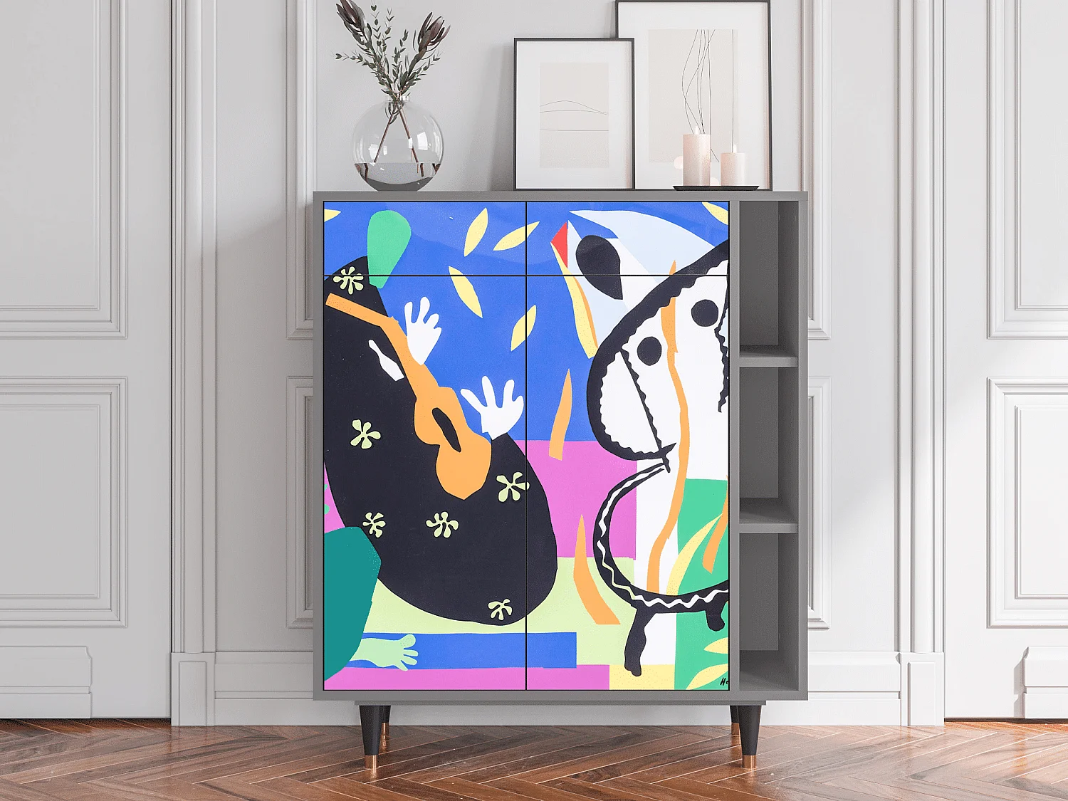 Buffet - 96х110х41 cm - BS6 - La Tristesse du Roi, Gris