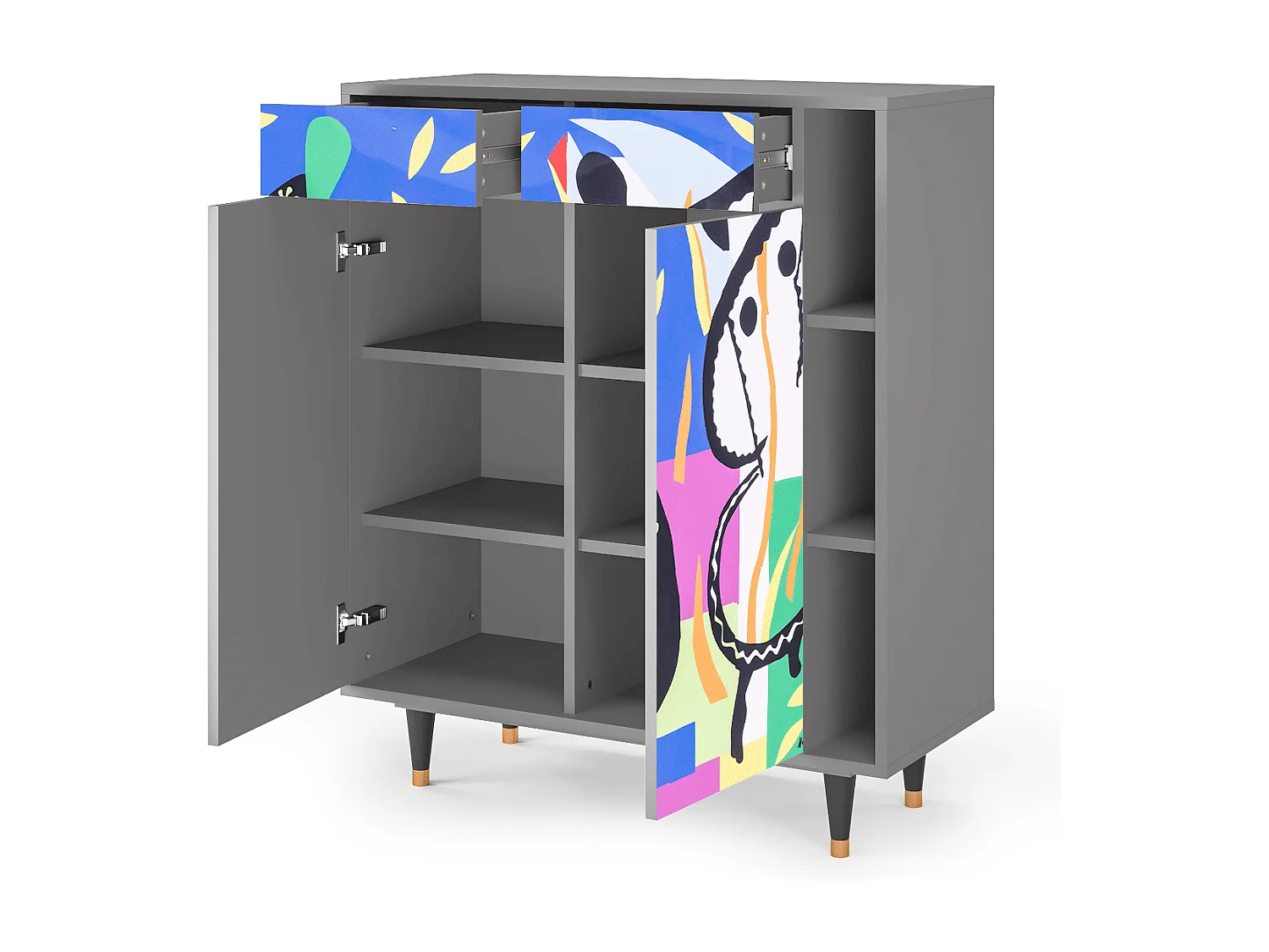 Buffet - 96х110х41 cm - BS6 - La Tristesse du Roi, Gris