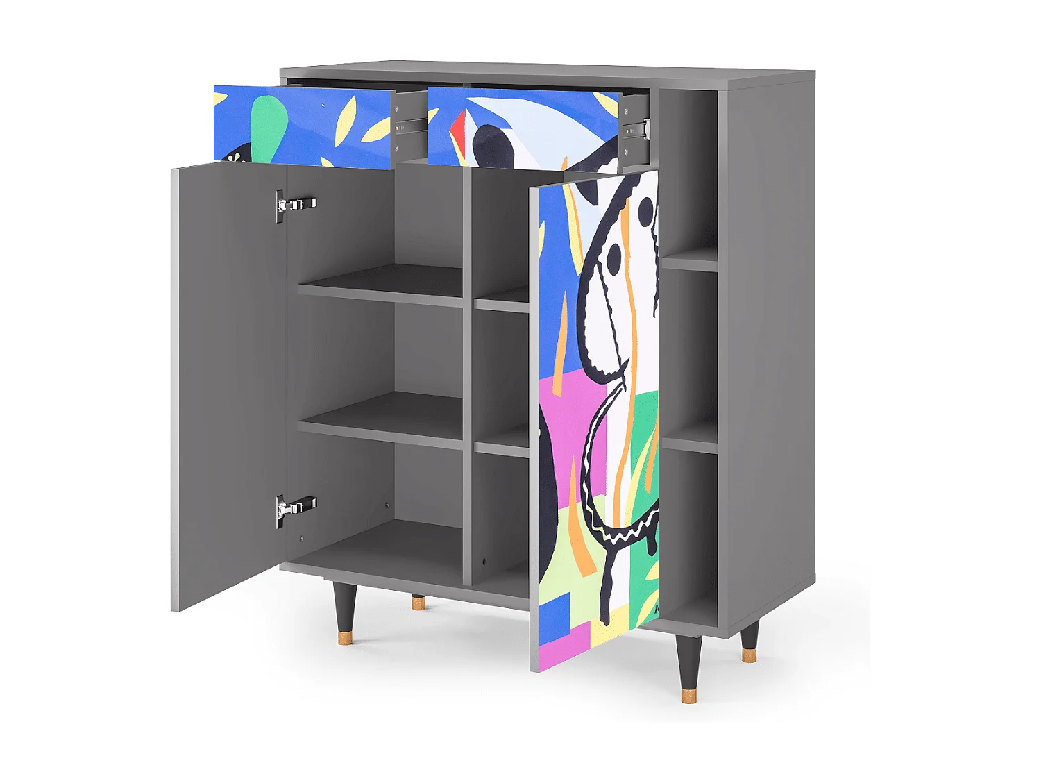 Buffet - 96х110х41 cm - BS6 - La Tristesse du Roi, Gris