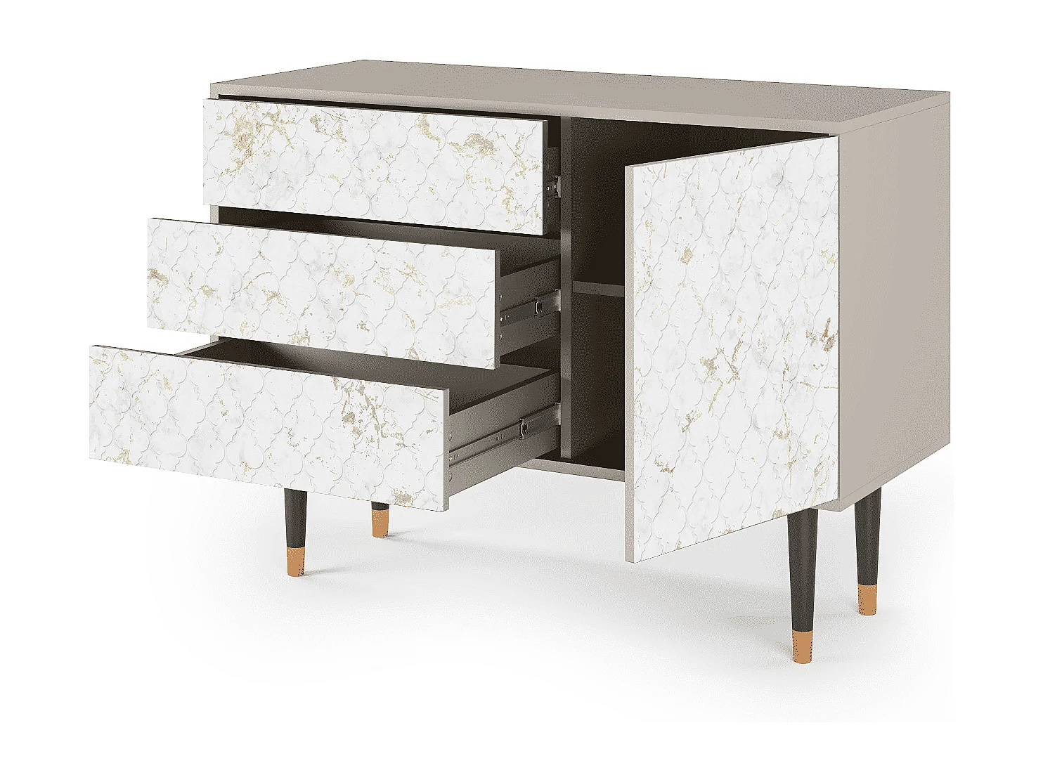 Credenza - 115х84х41 cm - S3 - Sweet Cotton, Sabbia