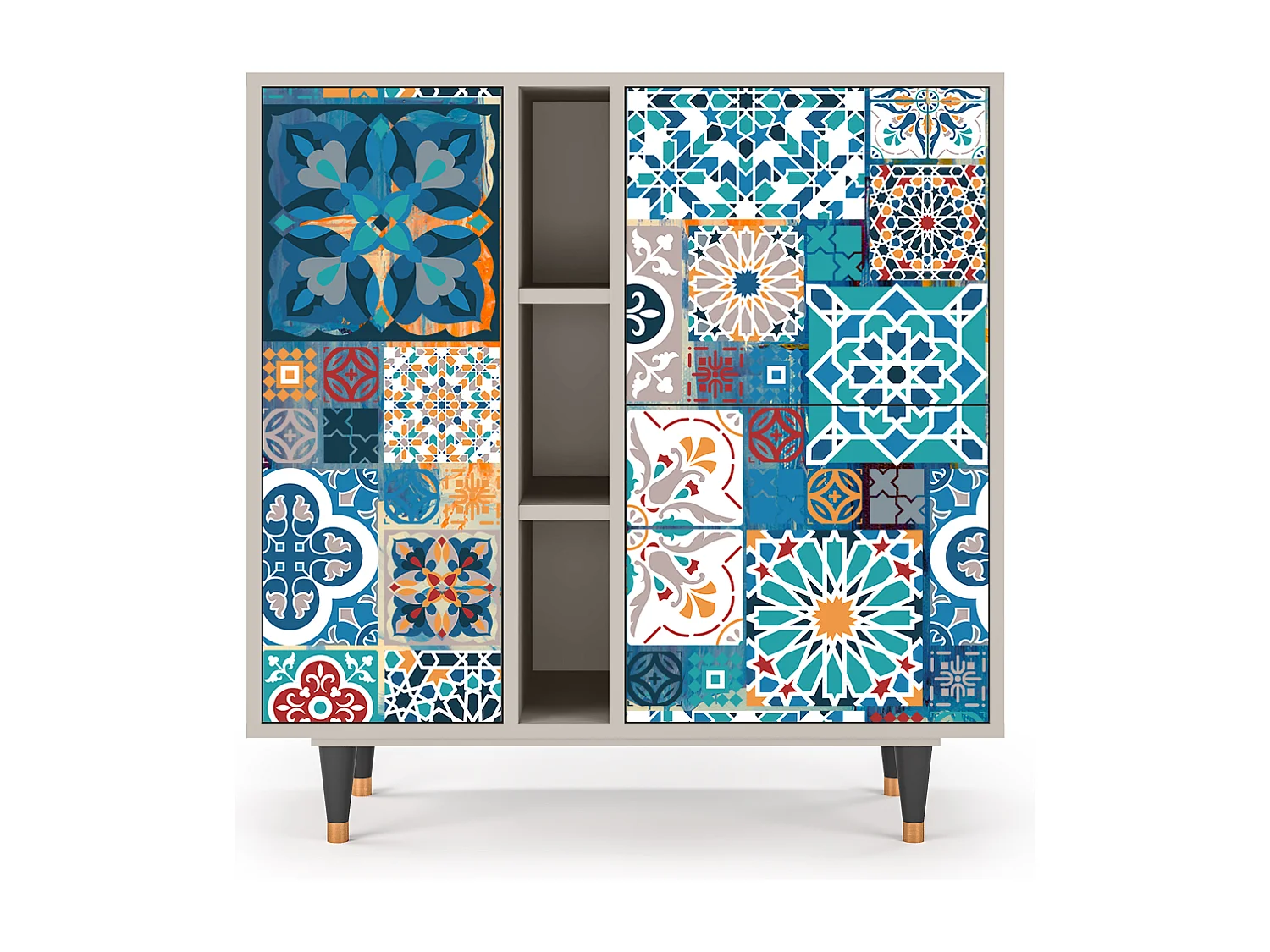 Kredens - 94х96х41 cm - BS5 - Moroccan Market, Piaskowy