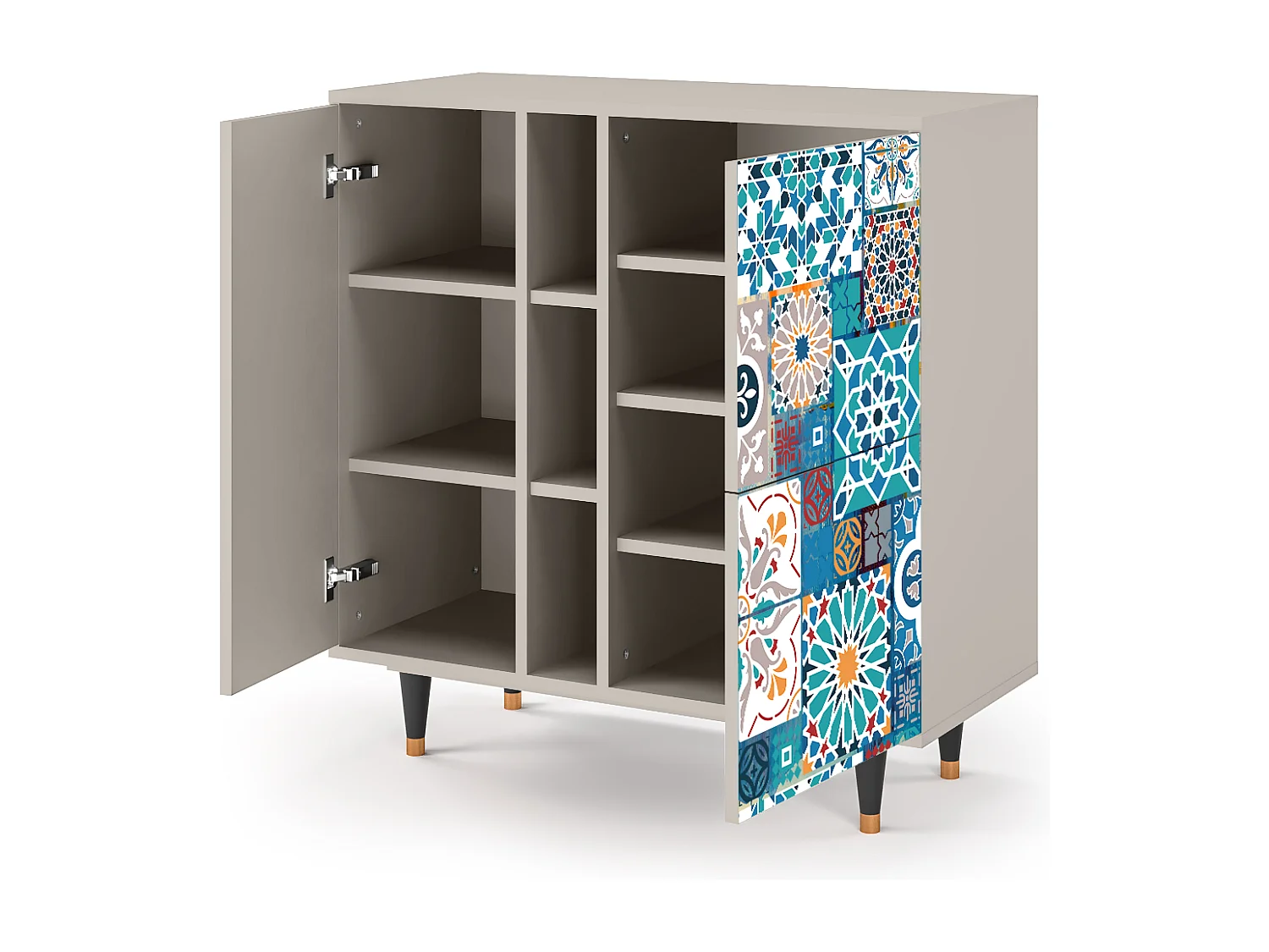 Kredens - 94х96х41 cm - BS5 - Moroccan Market, Piaskowy