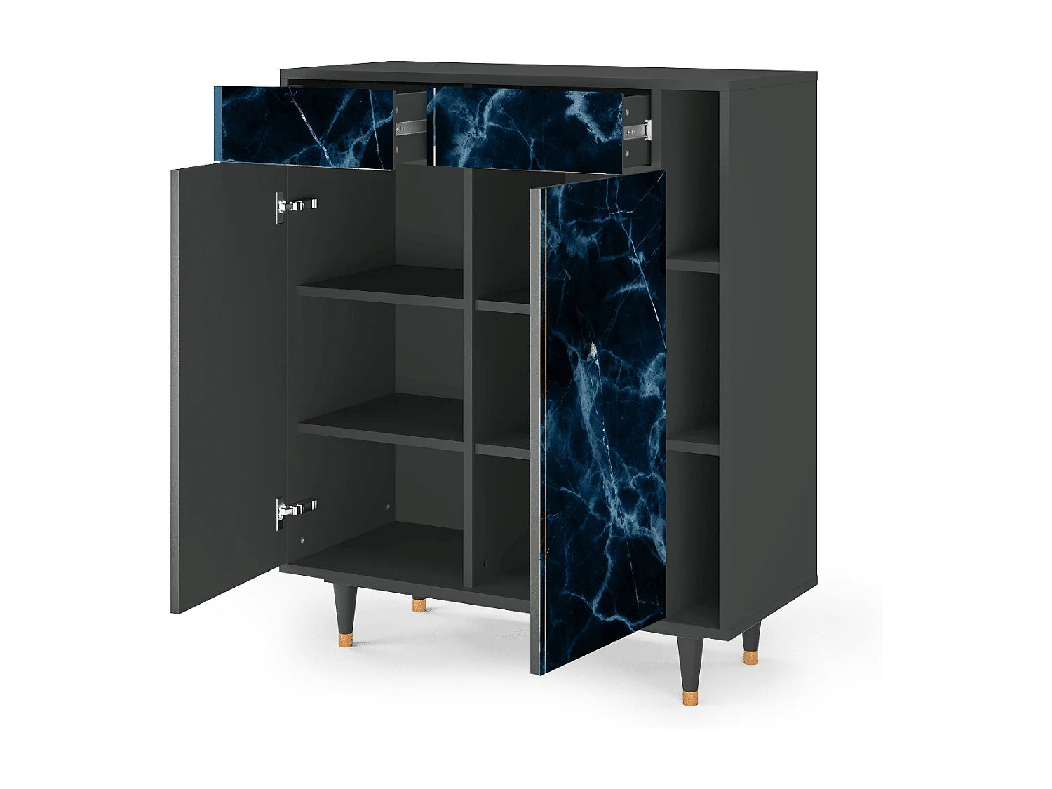 Buffet - 96х110х41 cm - BS6 - Deep Ocean, Anthracite