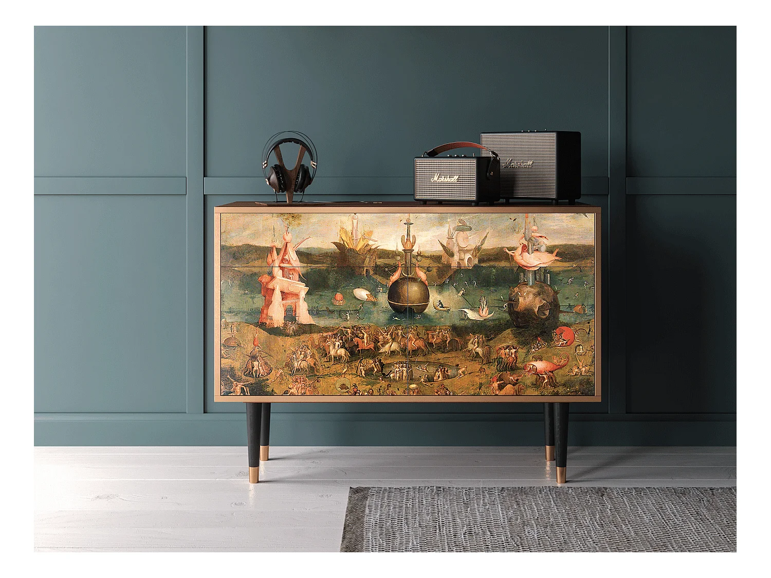 Buffet - 115x85x48 cm - BS4 - Garden of Delights , Noyer