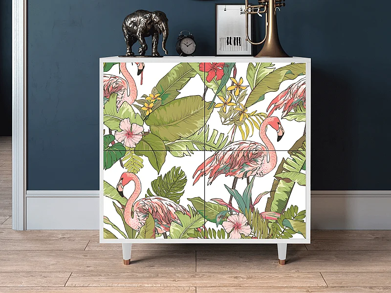 Aparador - 94x96x48 cm - BS3 - Sweet Flamingo, Branco