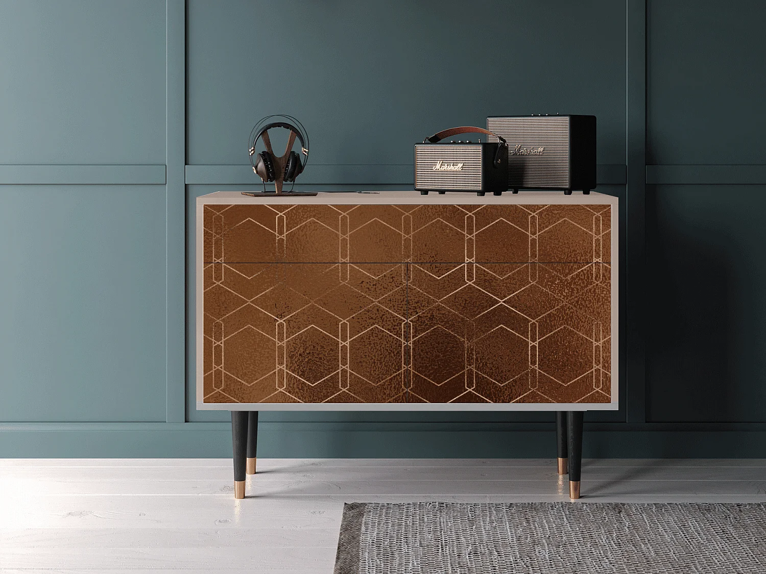 Sideboard - 115x85x48 cm - BS4 - Chocolate Bar, Latte