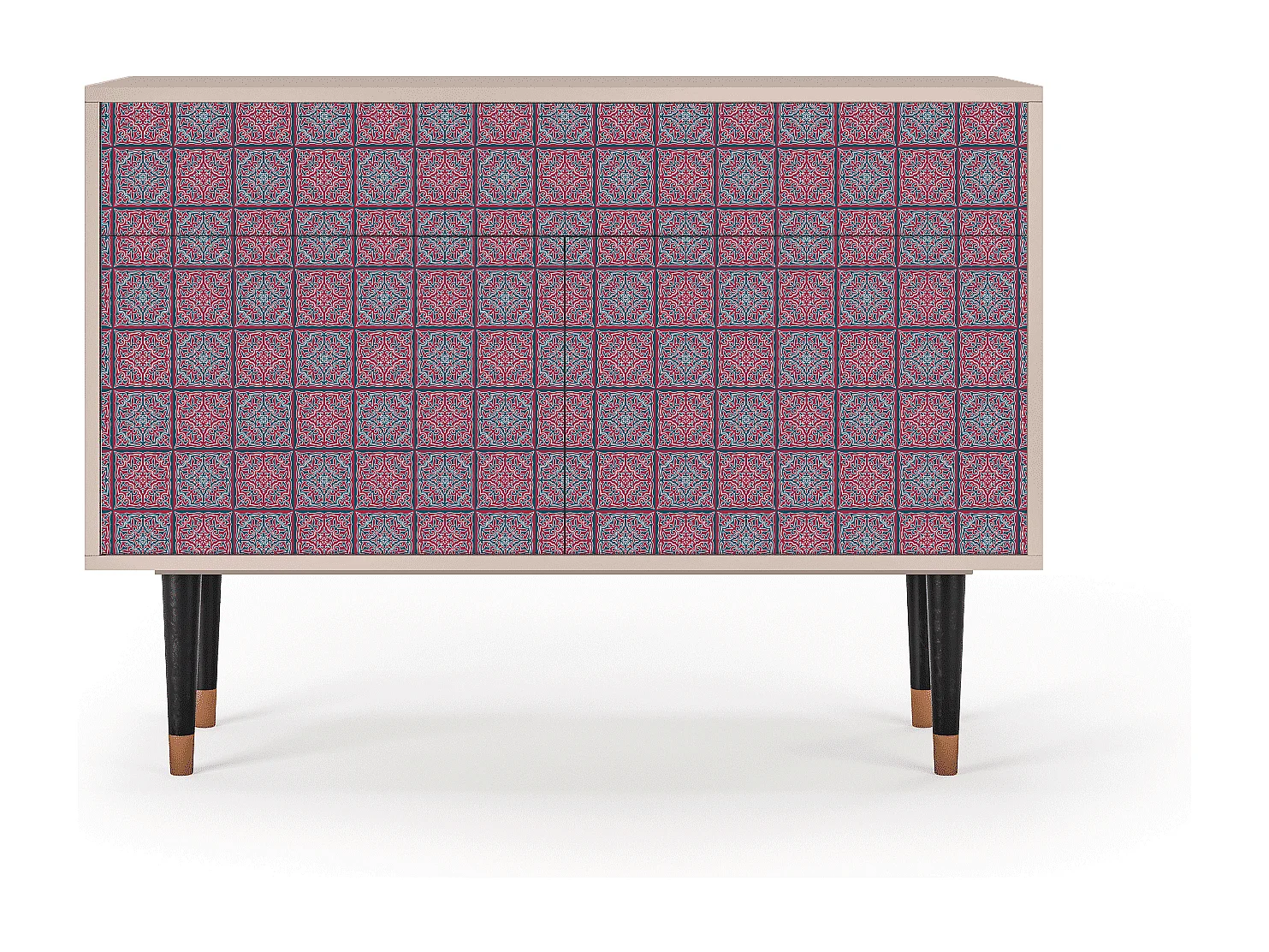 Sideboard - 115x85x48 cm - BS4 - Riviera Mosaic, Latte