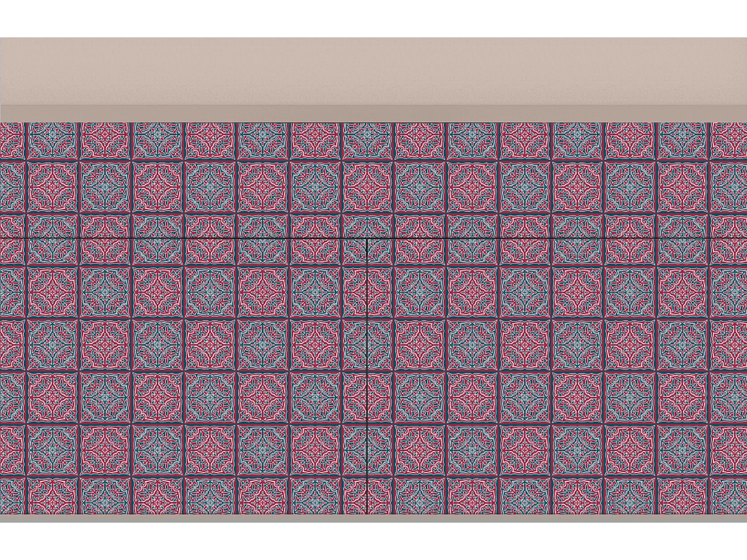 Sideboard - 115x85x48 cm - BS4 - Riviera Mosaic, Latte