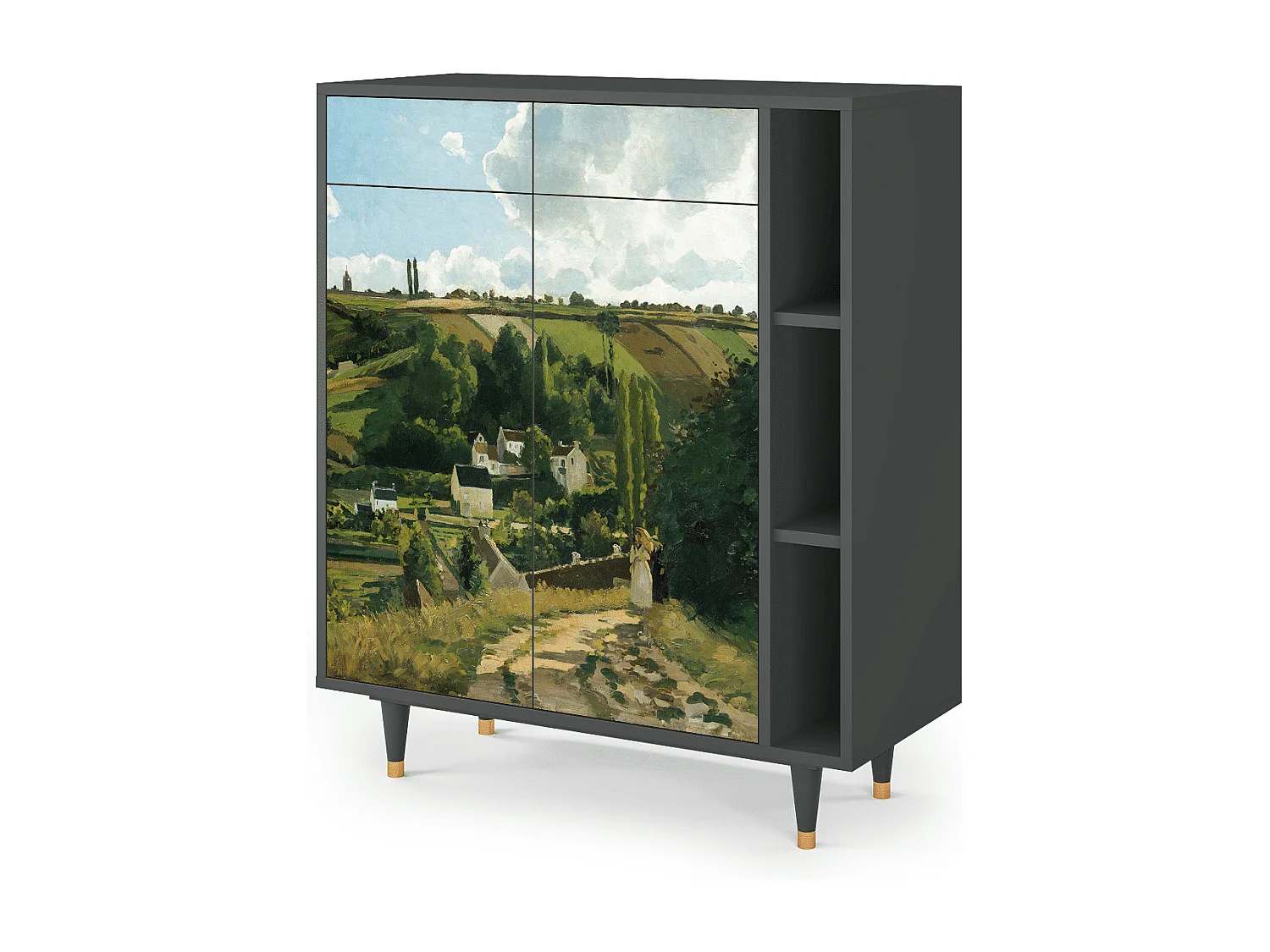 Dressoir - 96х110х41 cm - BS6 - Jalais Hill by Pissarro, Antraciet