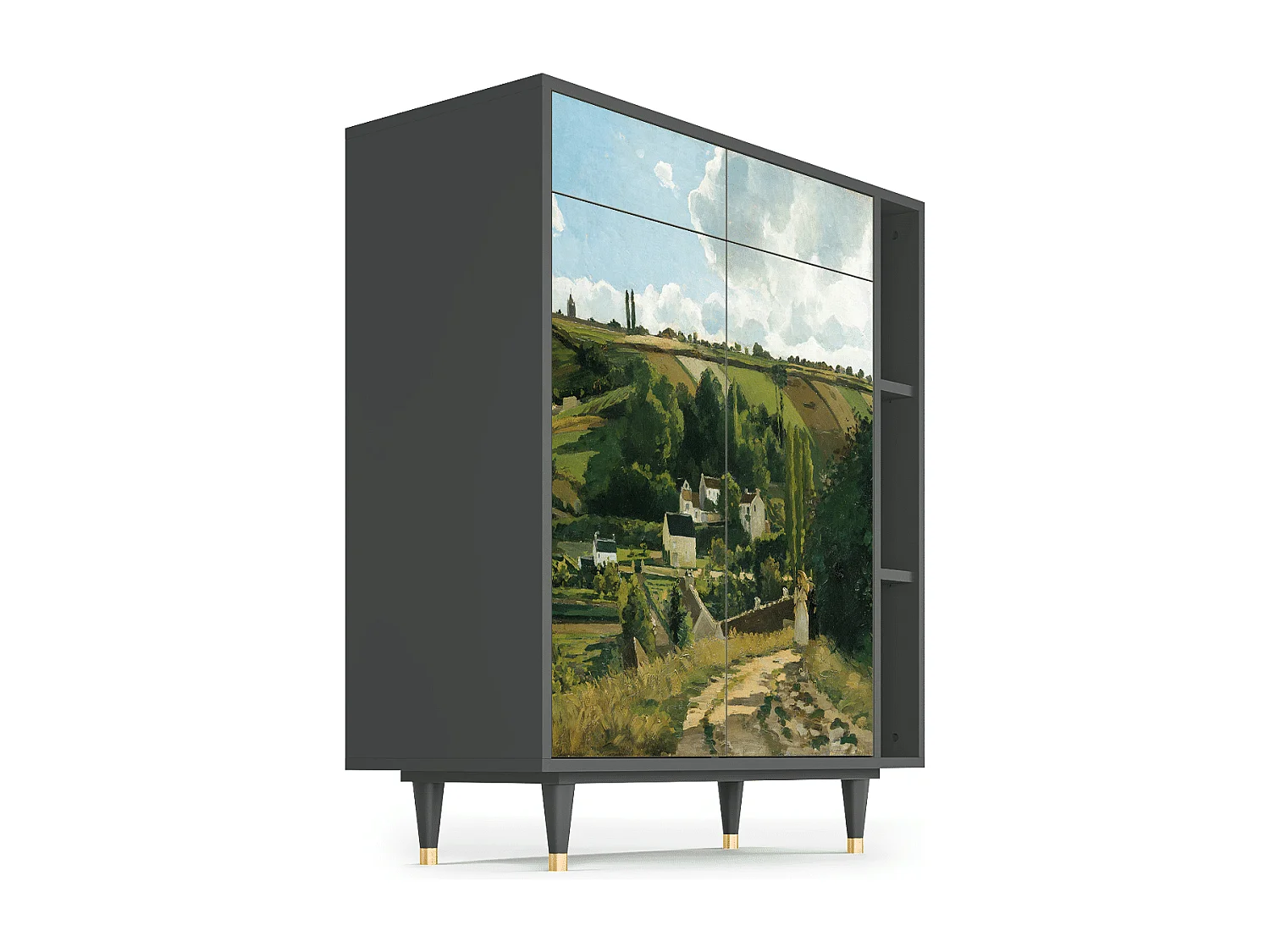 Dressoir - 96х110х41 cm - BS6 - Jalais Hill by Pissarro, Antraciet