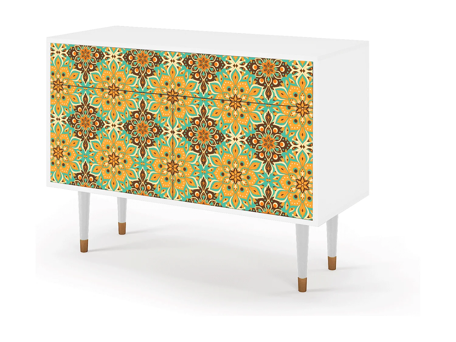 Sideboard - 115x85x48 cm - BS4 - Indian Spices, Weiß