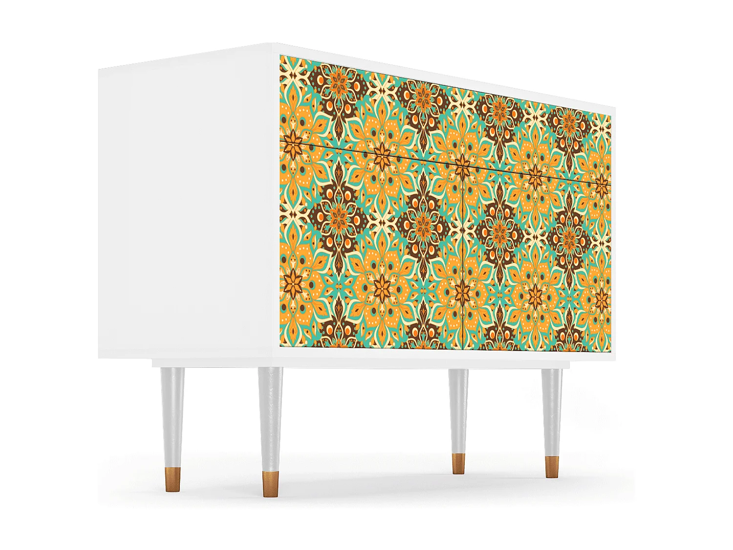 Sideboard - 115x85x48 cm - BS4 - Indian Spices, Weiß
