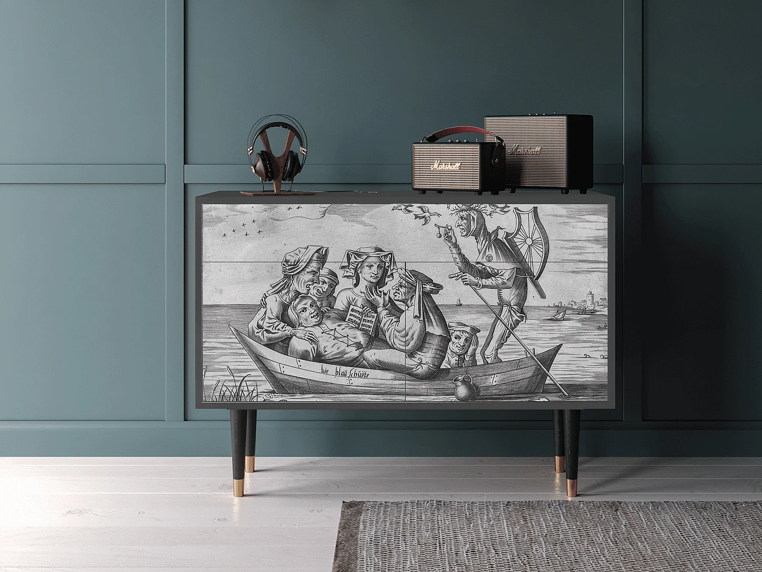 Aparador - 115x85x48 cm - BS4 - Blau Schuyte, Antracite