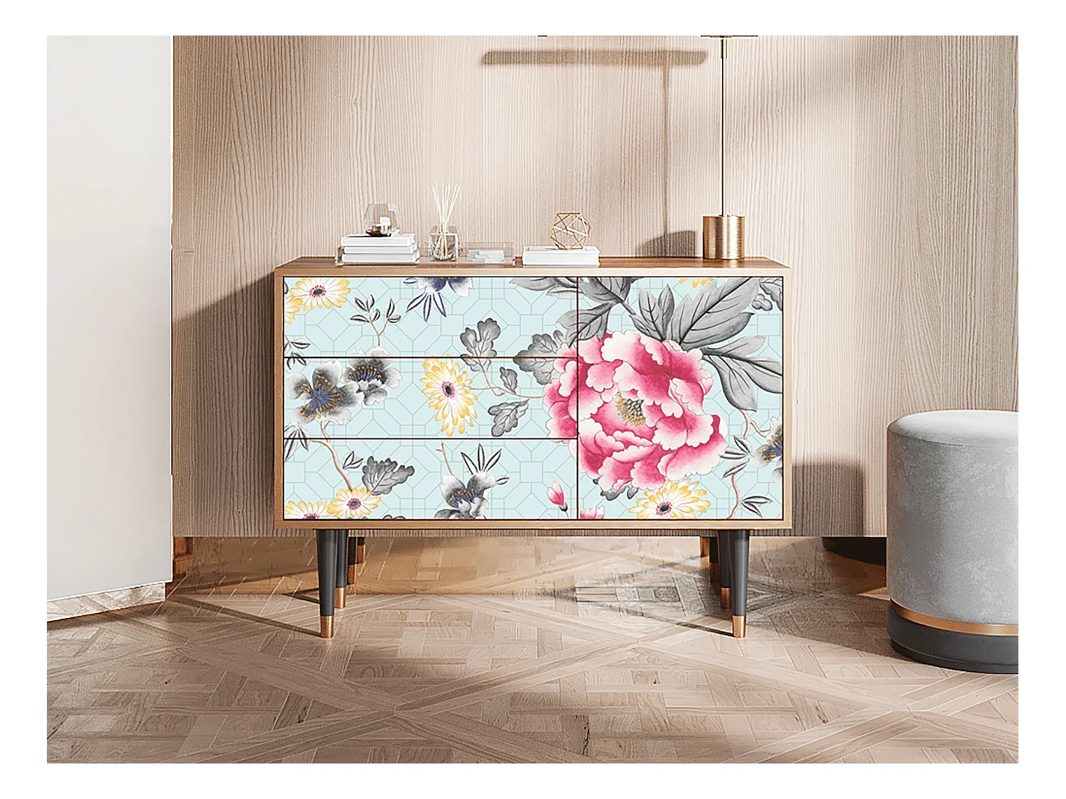 Buffet - 115х84х41 cm - S3 - Sky Garden, Noyer