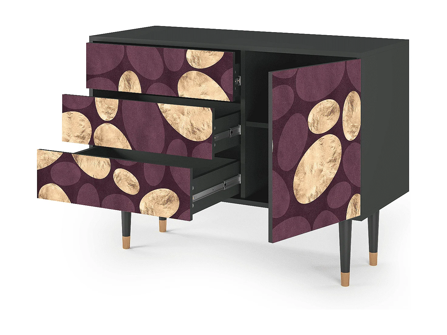 Buffet - 115х84х41 cm - S3 - Fine Wine, Anthracite