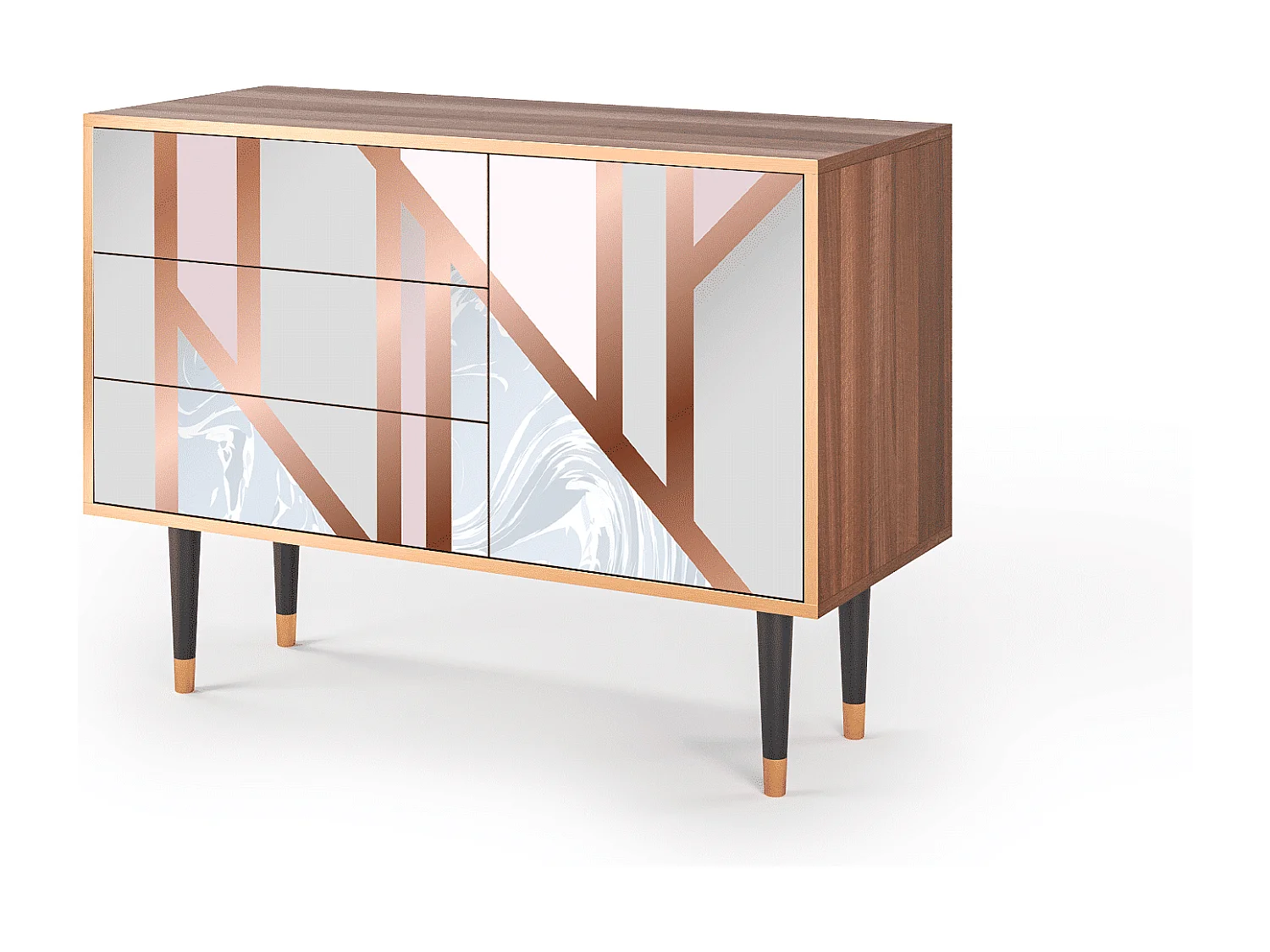 Credenza - 115х84х41 cm - S3 - Champagne Story, Noce