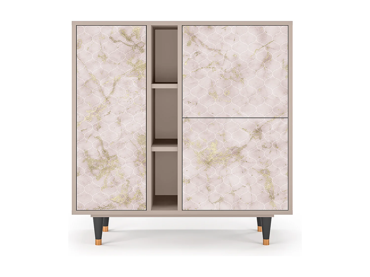 Sideboard - 94х96х41 cm - BS5 - Dirty Roses, Latte