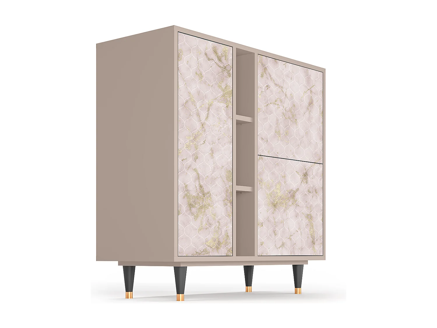 Sideboard - 94х96х41 cm - BS5 - Dirty Roses, Latte