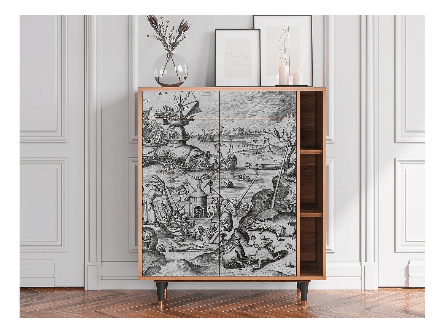 Buffet - 96х110х41 cm - BS6 - The Temptation, Noyer