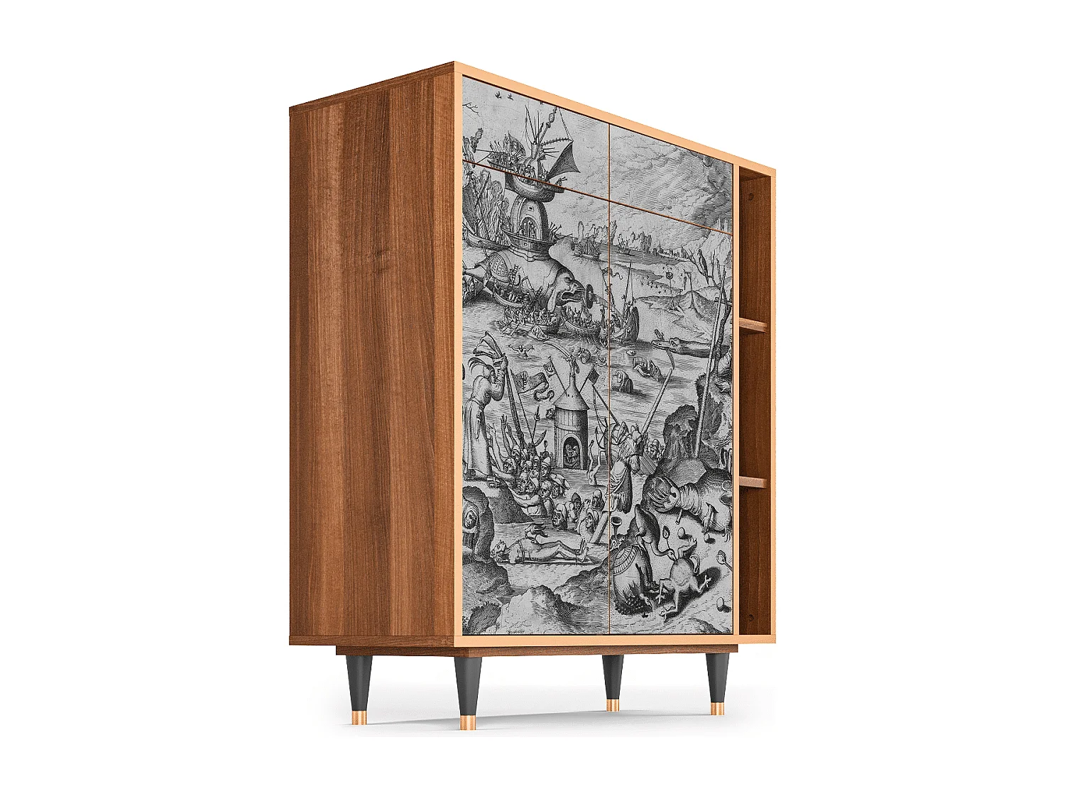 Aparador - 96х110х41 cm - BS6 - The Temptation, Nogueira