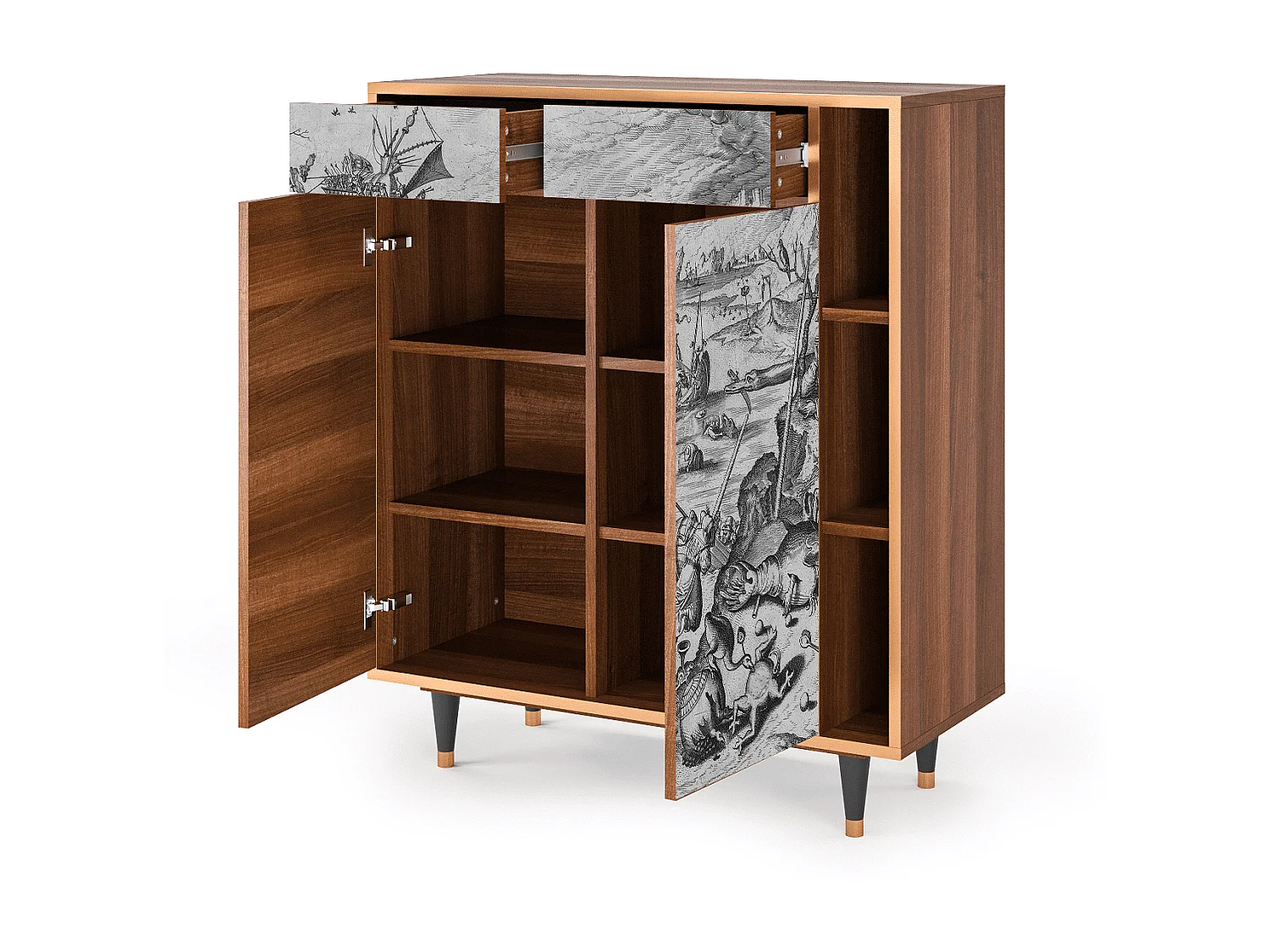 Buffet - 96х110х41 cm - BS6 - The Temptation, Noyer