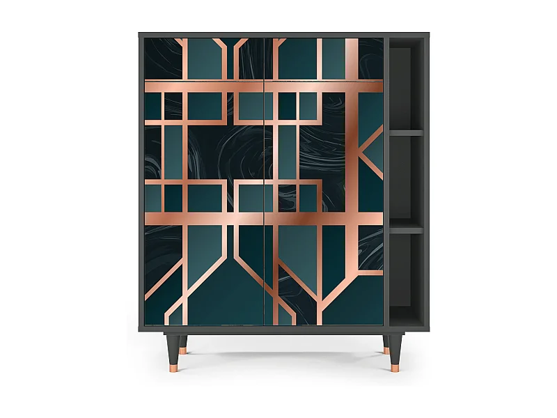 Dressoir - 96х110х41 cm - BS6 - Emerald Metro, Antraciet