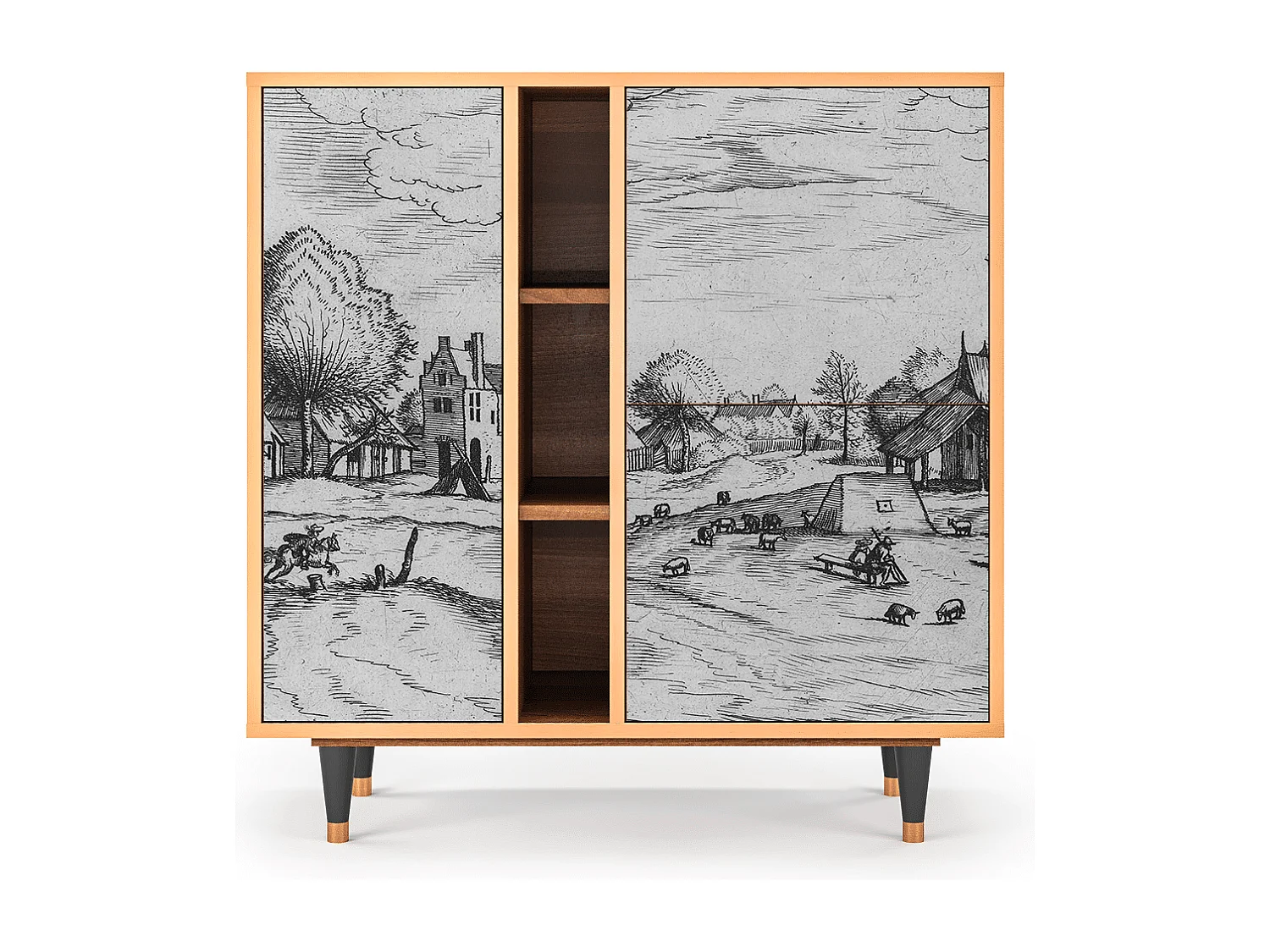 Buffet - 94х96х41 cm - BS5 - Country Village, Noyer