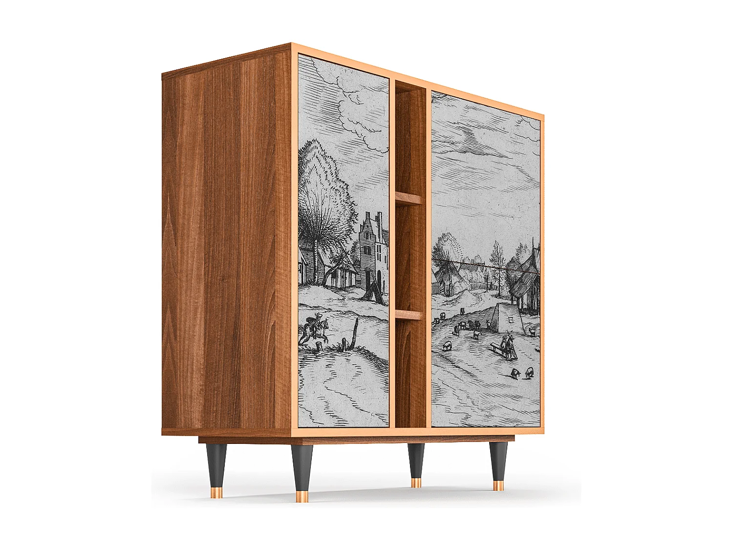 Buffet - 94х96х41 cm - BS5 - Country Village, Noyer