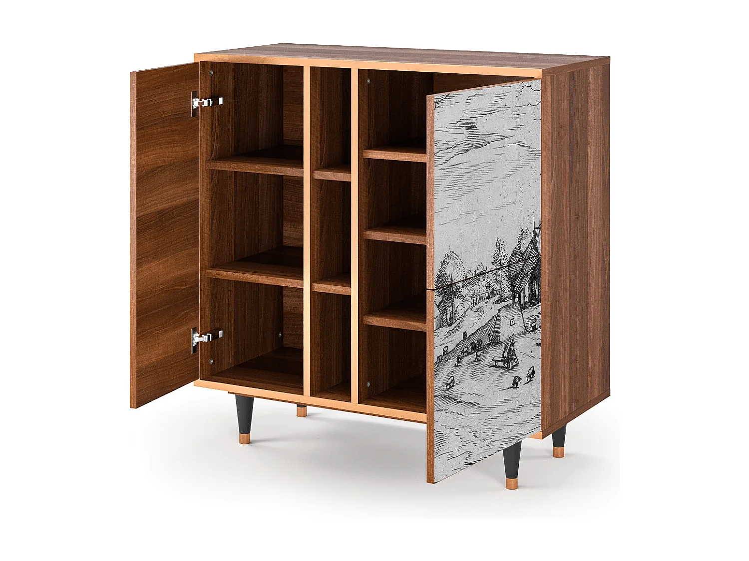 Buffet - 94х96х41 cm - BS5 - Country Village, Noyer