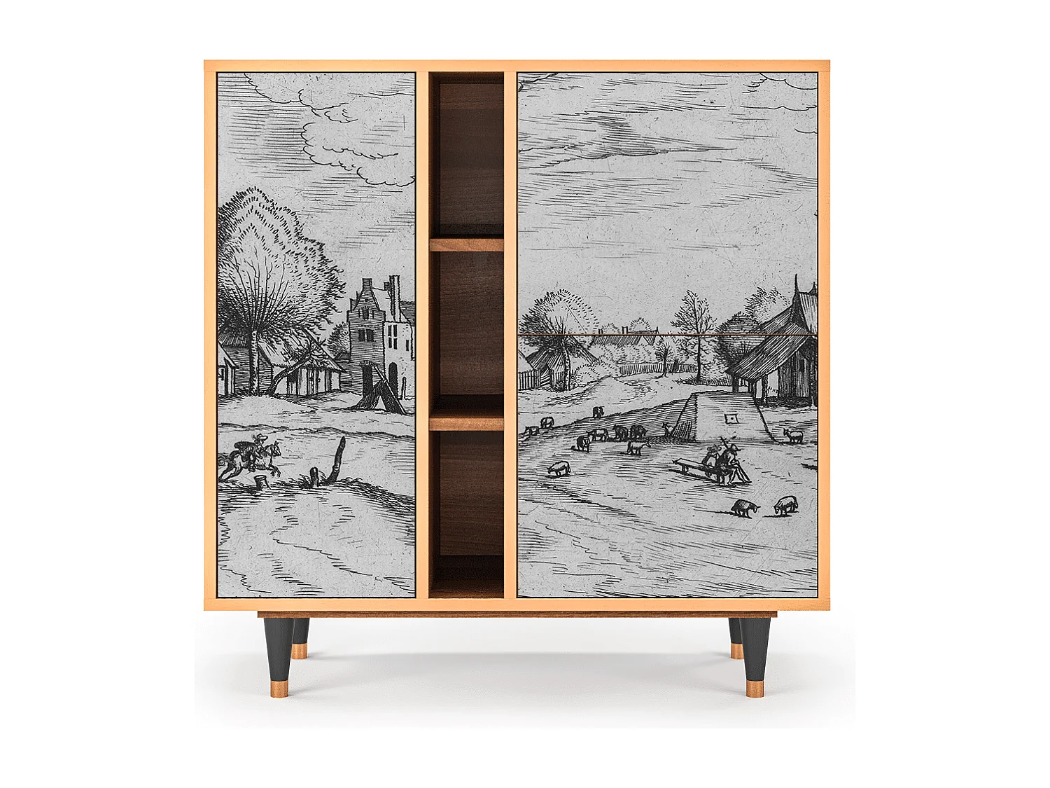 Buffet - 94х96х41 cm - BS5 - Country Village, Noyer