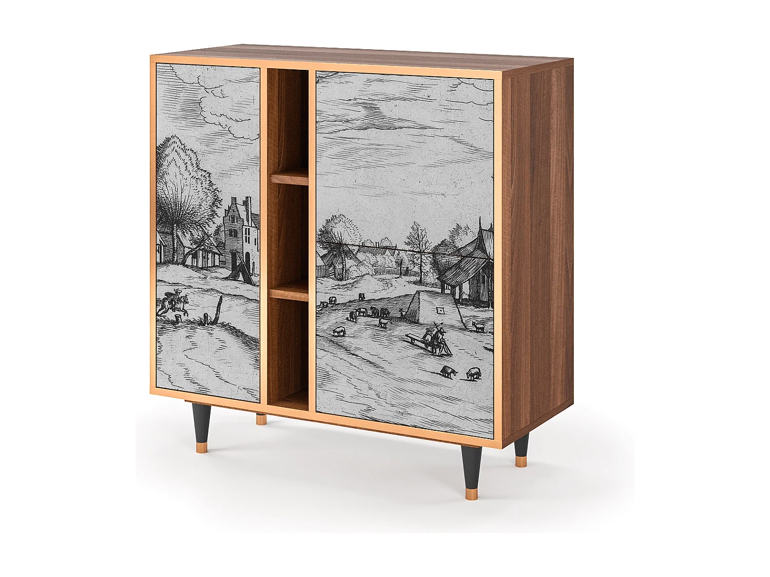 Buffet - 94х96х41 cm - BS5 - Country Village, Noyer