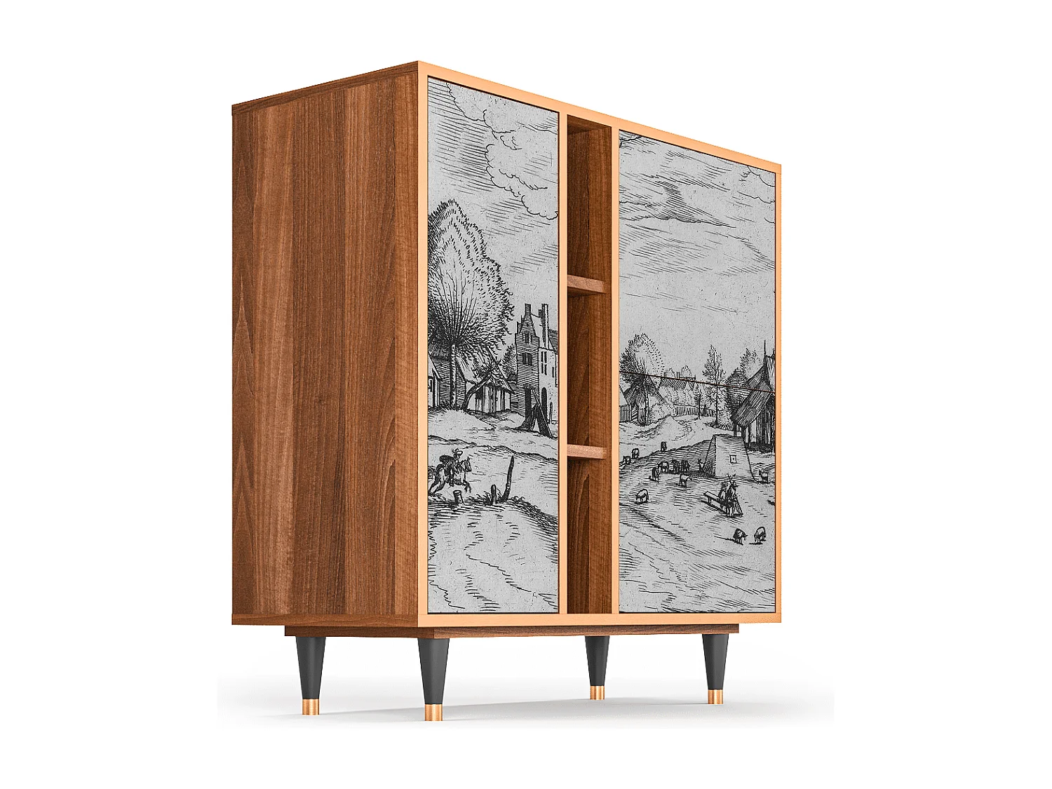 Buffet - 94х96х41 cm - BS5 - Country Village, Noyer