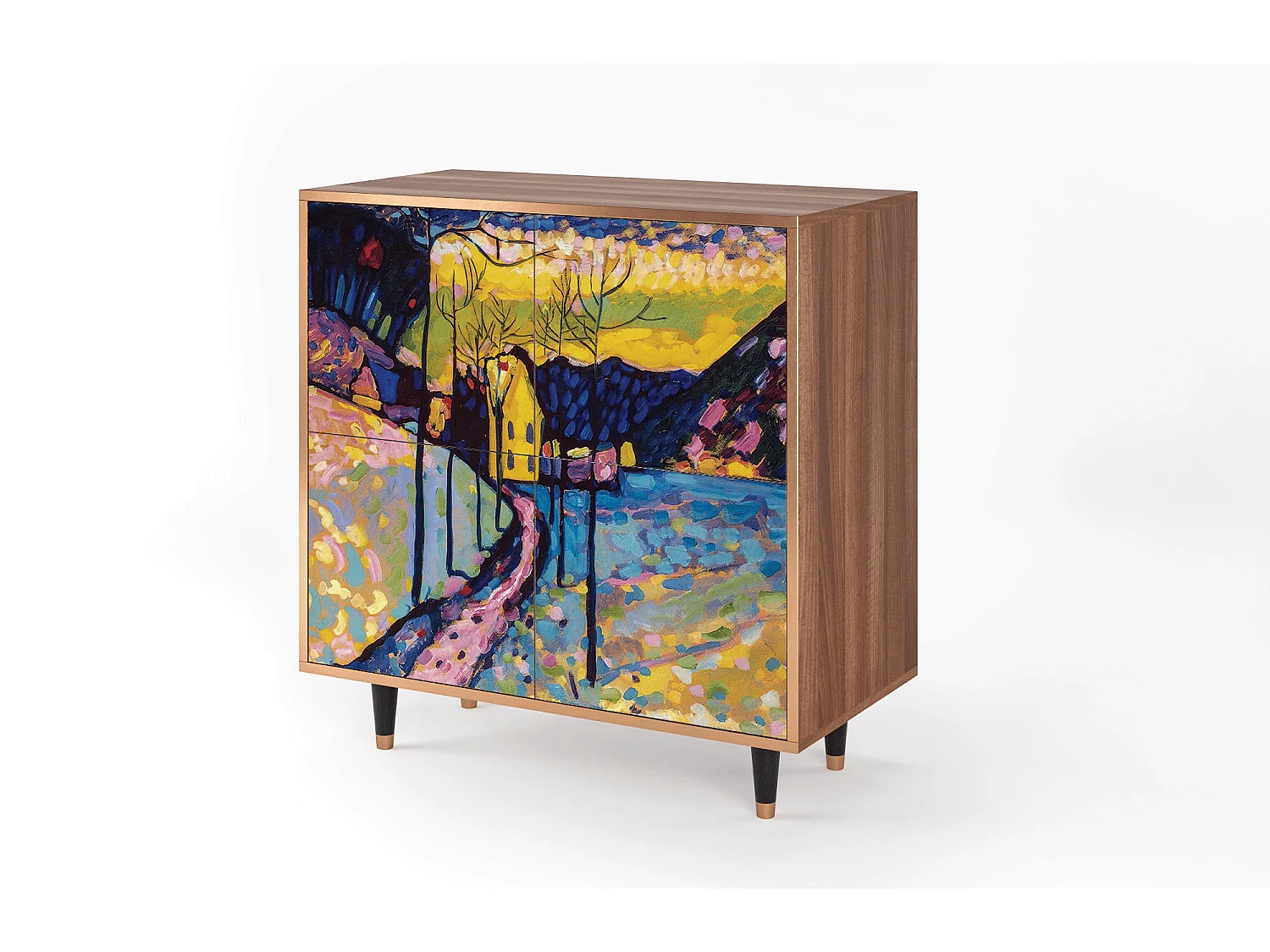 Buffet - 94x96x48 cm - BS3 - Winter Landscape, Noyer