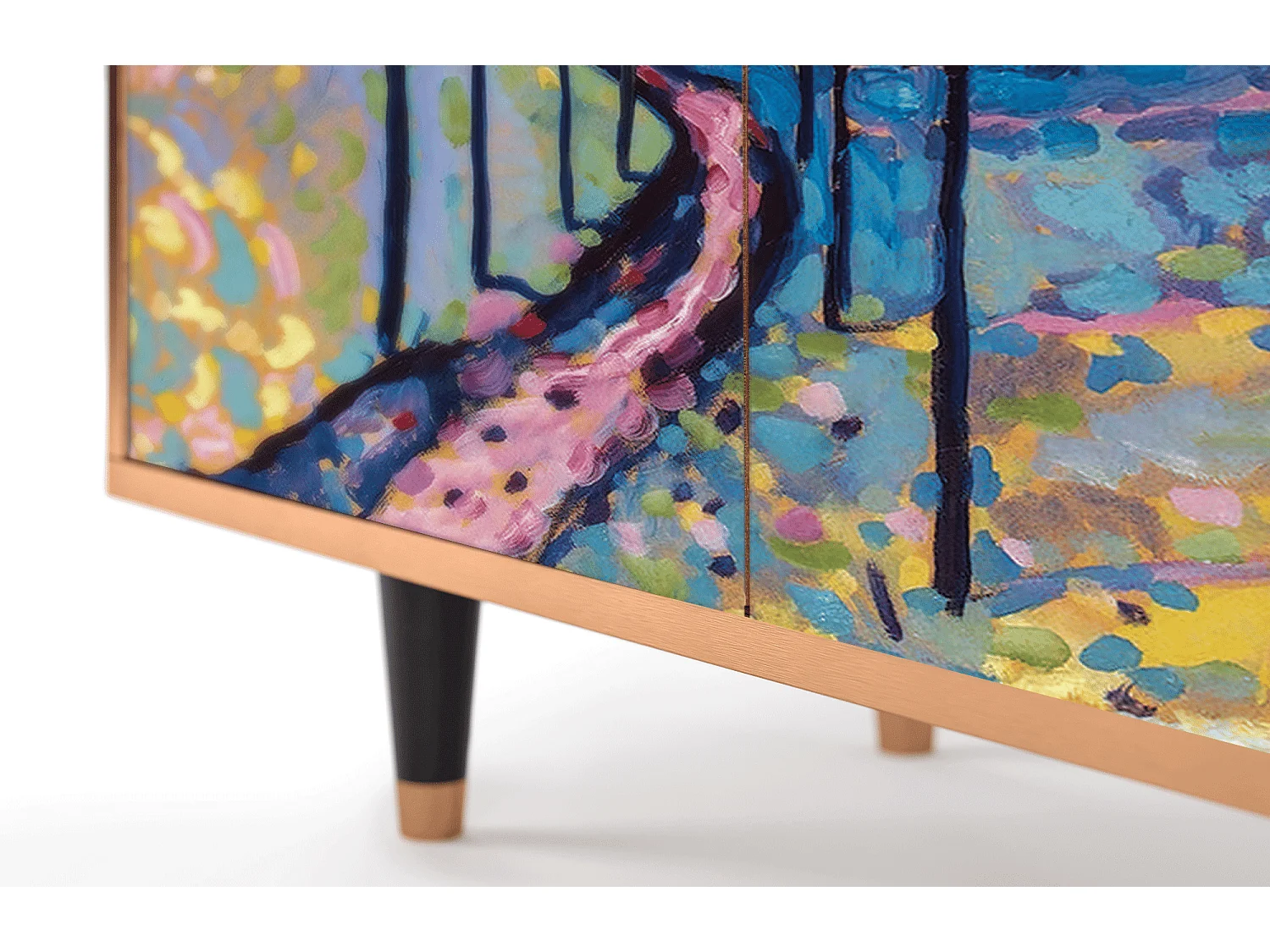 Buffet - 94x96x48 cm - BS3 - Winter Landscape, Noyer