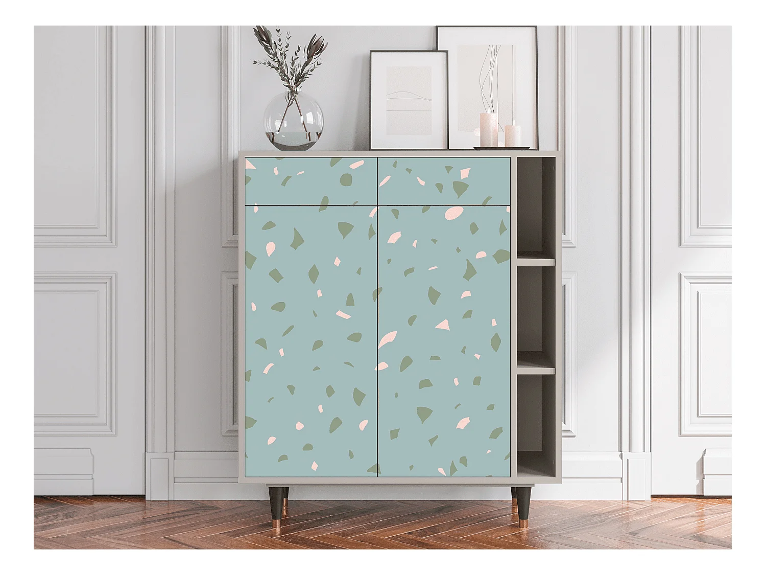 Buffet - 96х110х41 cm - BS6 - Blue Drops, Sable
