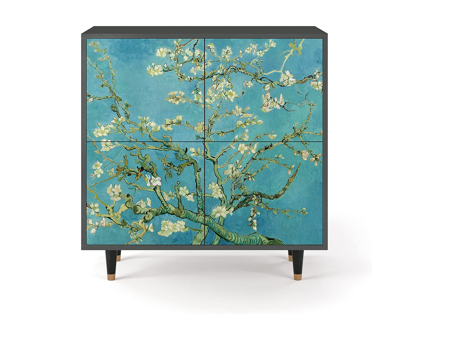Dressoir - 94x96x48 cm - BS3 - Almond Blossom, Antraciet