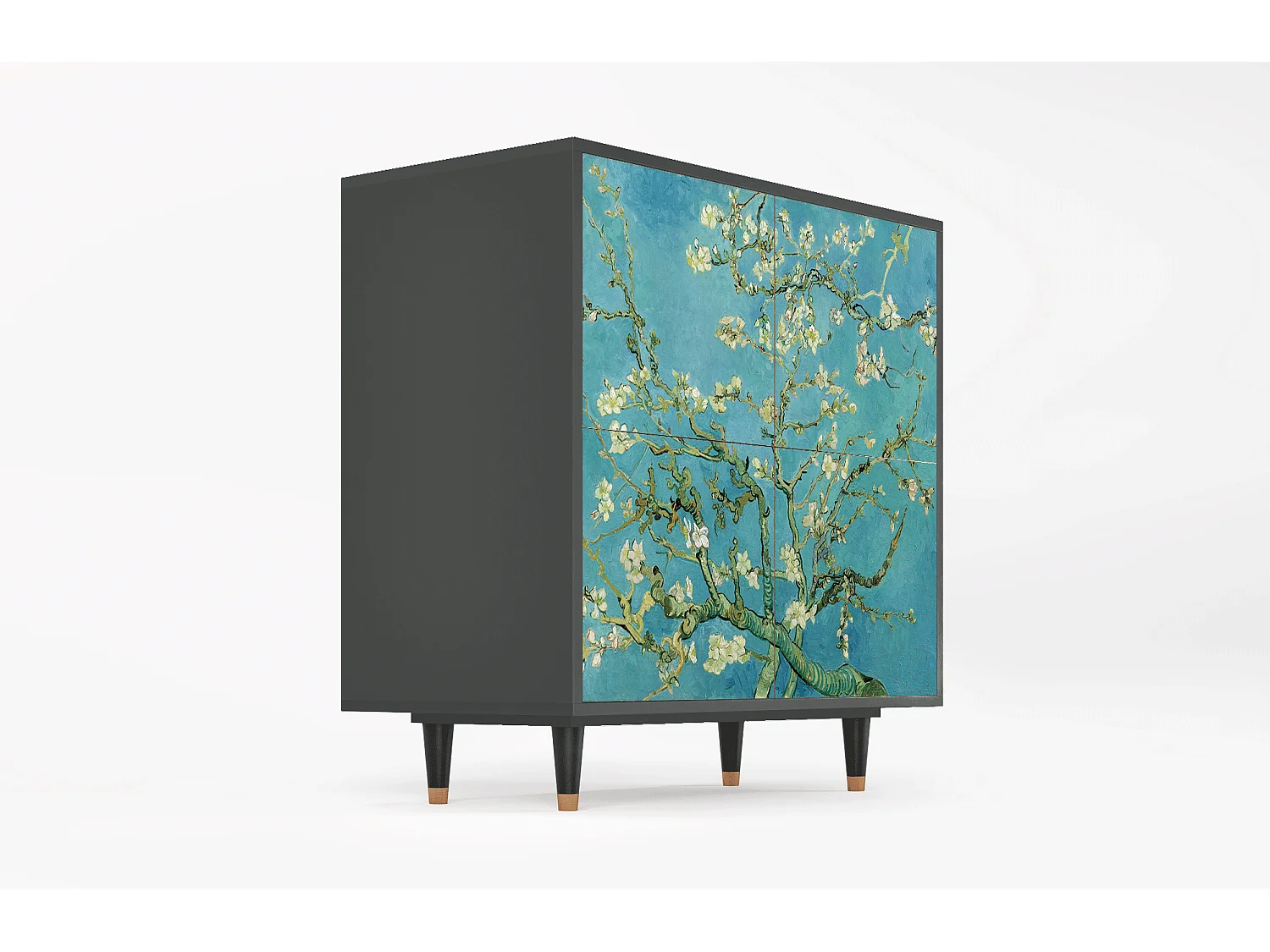 Dressoir - 94x96x48 cm - BS3 - Almond Blossom, Antraciet