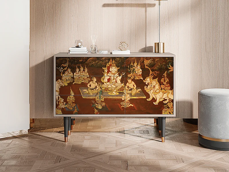 Aparador - 115х84х41 cm - S3 - Malyavan, Latte