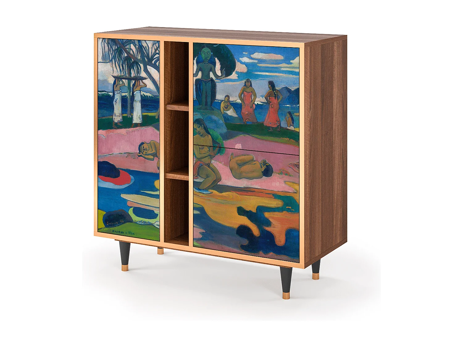 Kredens - 94х96х41 cm - BS5 - Day of the God, Orzech