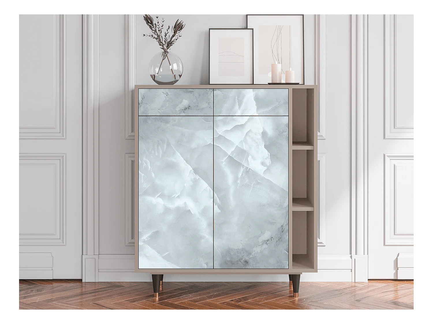 Buffet - 96х110х41 cm - BS6 - The Onyx, Latte