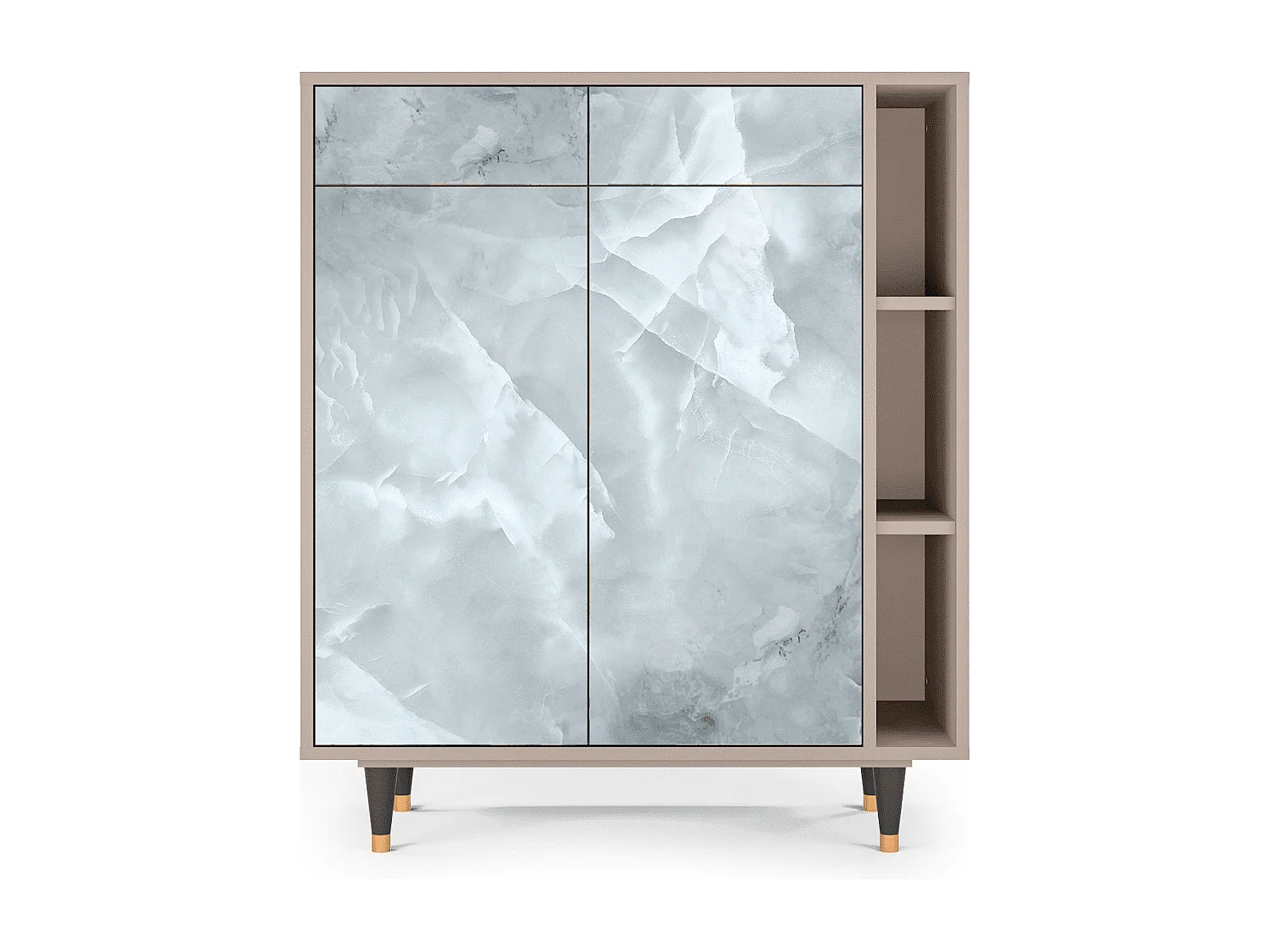 Kredens - 96х110х41 cm - BS6 - The Onyx, Latte