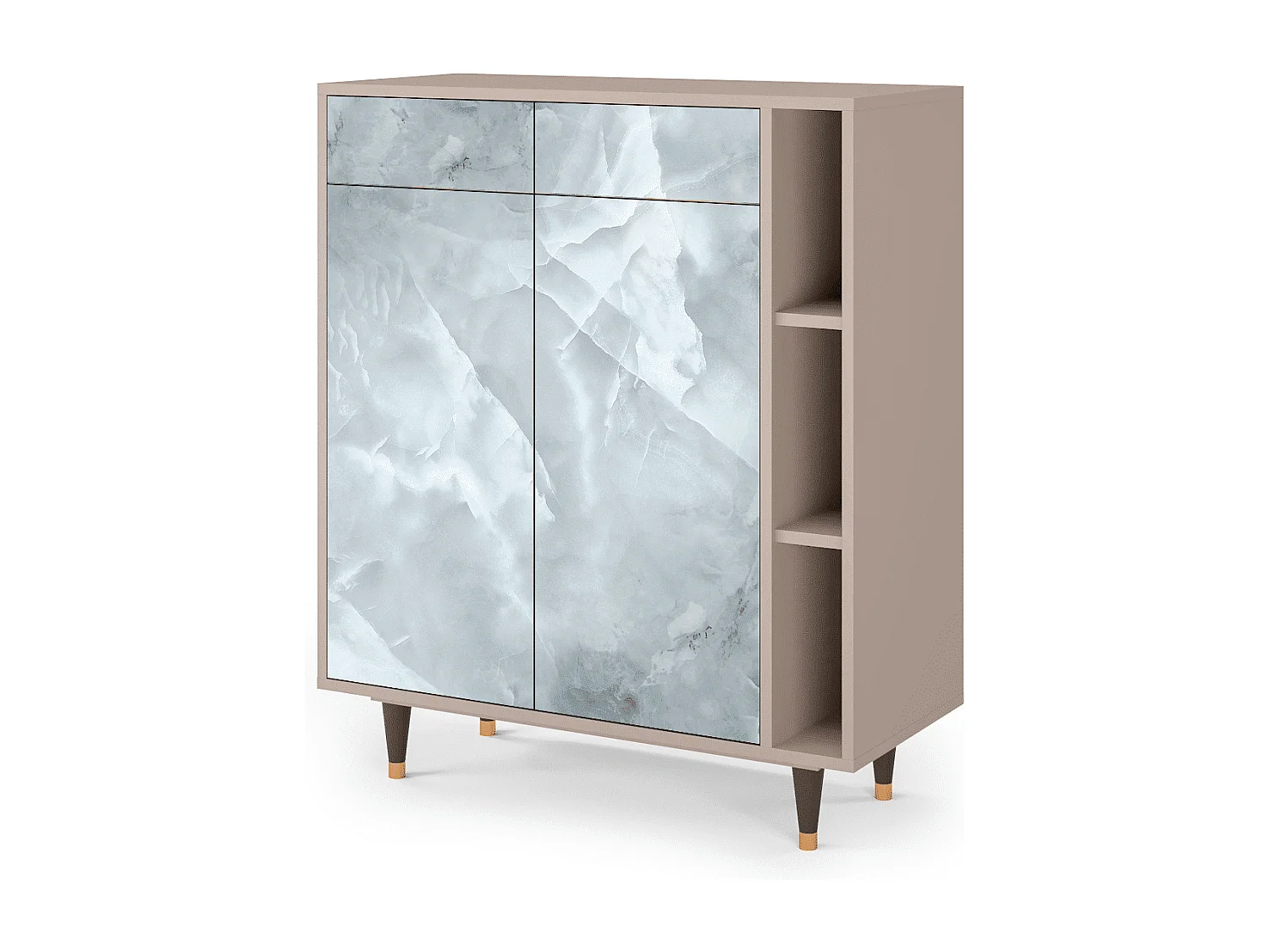 Kredens - 96х110х41 cm - BS6 - The Onyx, Latte