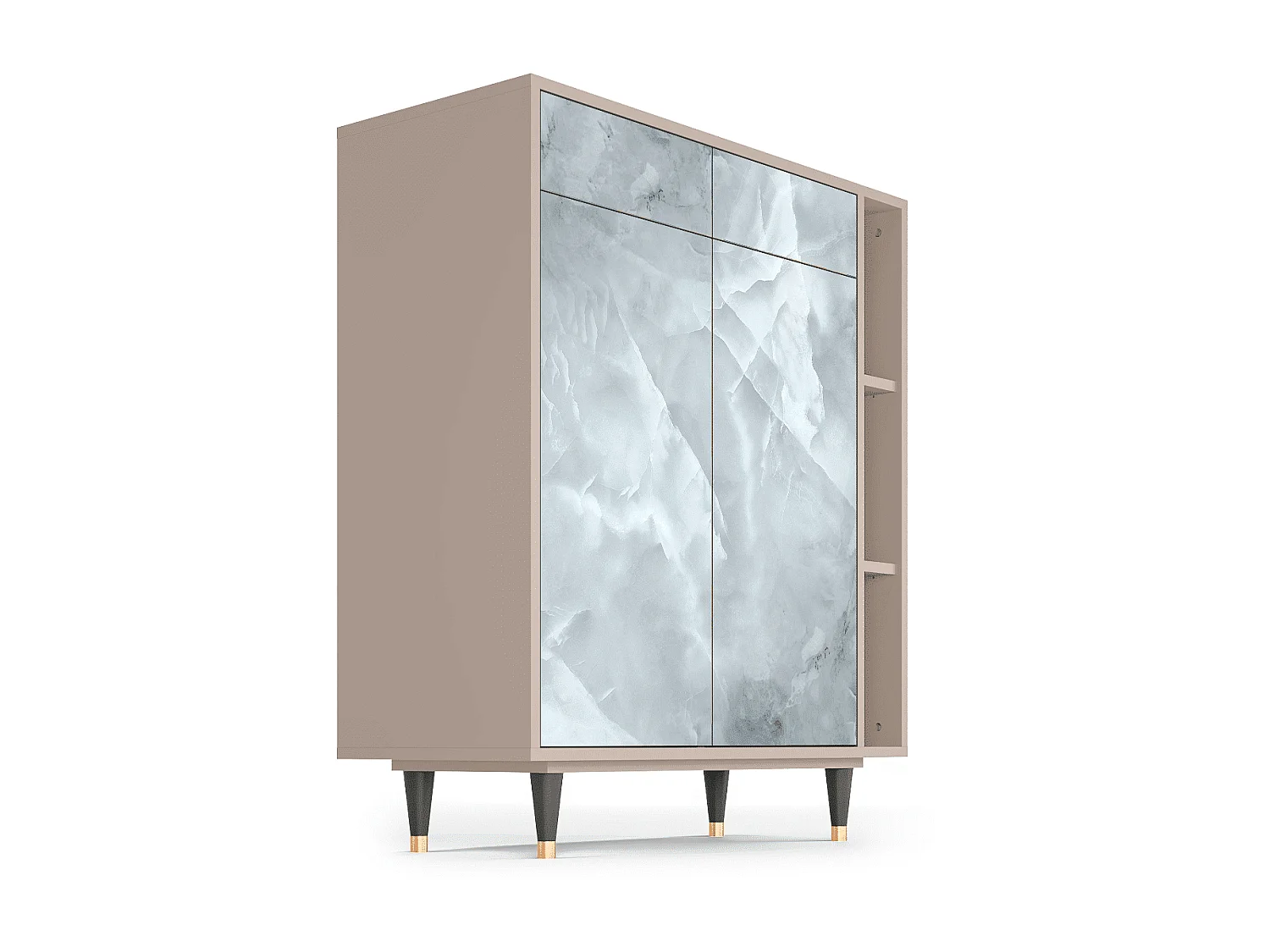 Kredens - 96х110х41 cm - BS6 - The Onyx, Latte