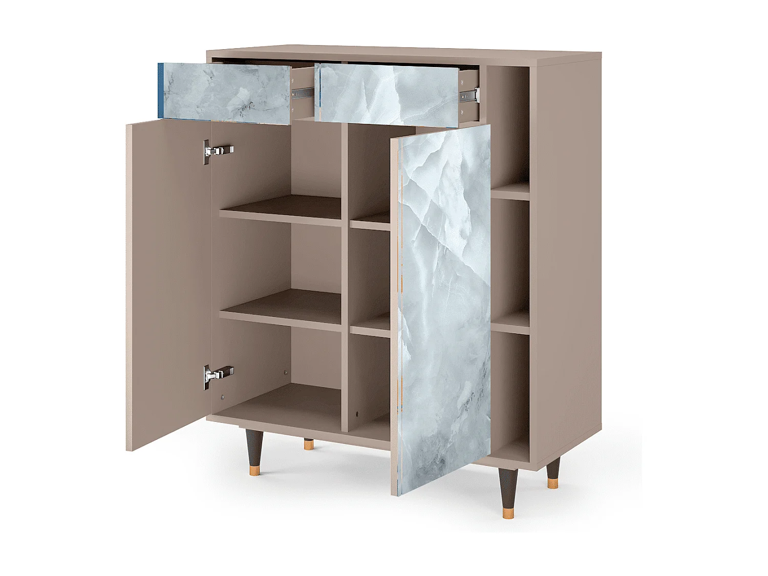 Kredens - 96х110х41 cm - BS6 - The Onyx, Latte