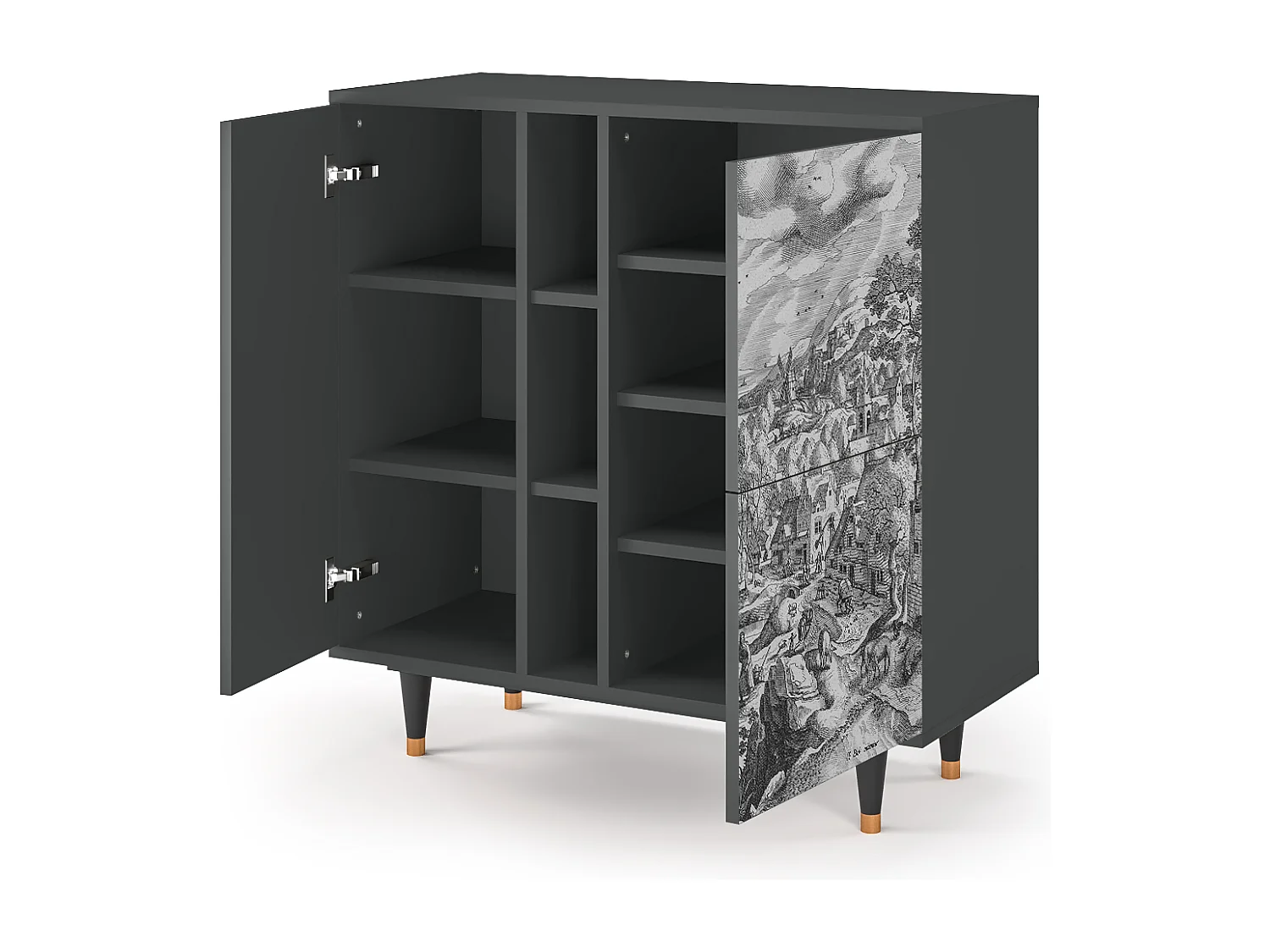 Buffet - 94х96х41 cm - BS5 - Bird Dropping, Anthracite