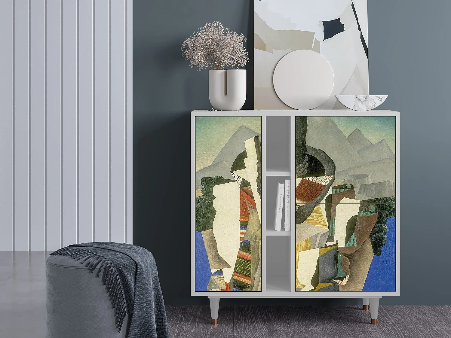 Buffet - 94х96х41 cm - BS5 - The Cubist Paintings , Blanc